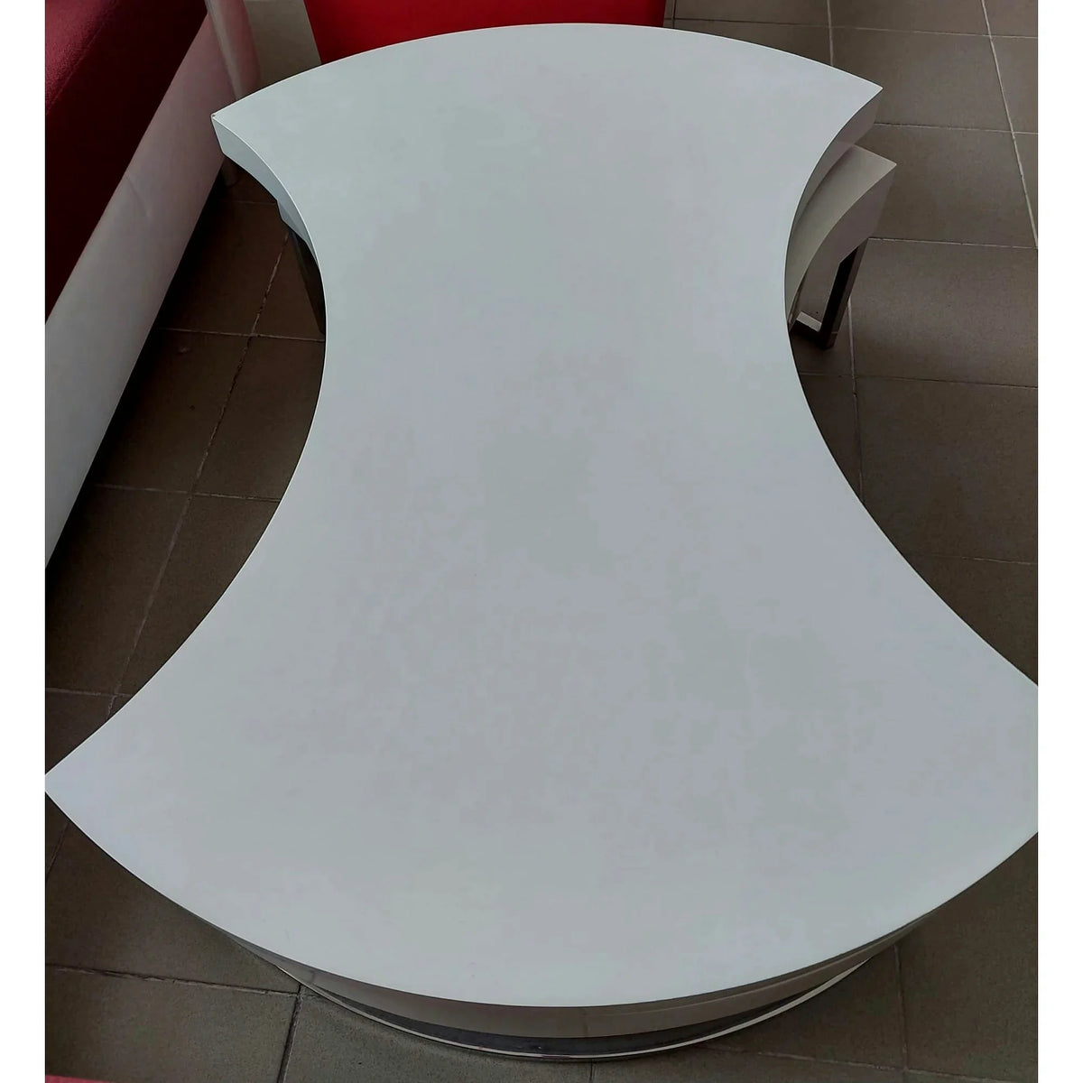 PRODUS RESIGILAT - Masuta cafea AUREA, alb, 115x80x38 cm
