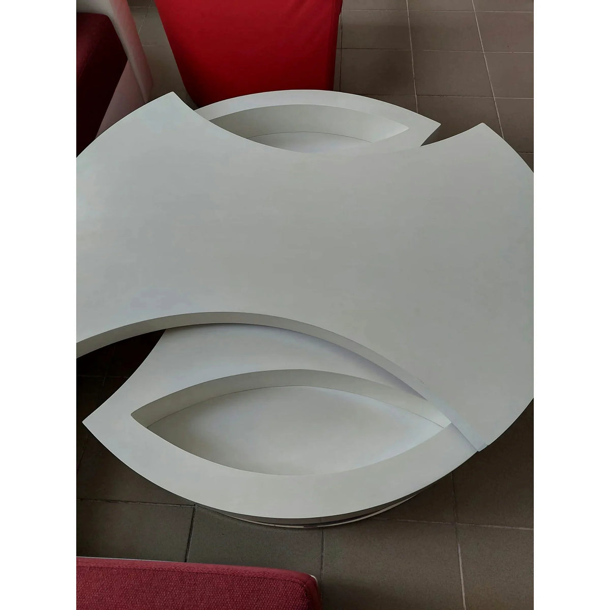 PRODUS RESIGILAT - Masuta cafea AUREA, alb, 115x80x38 cm