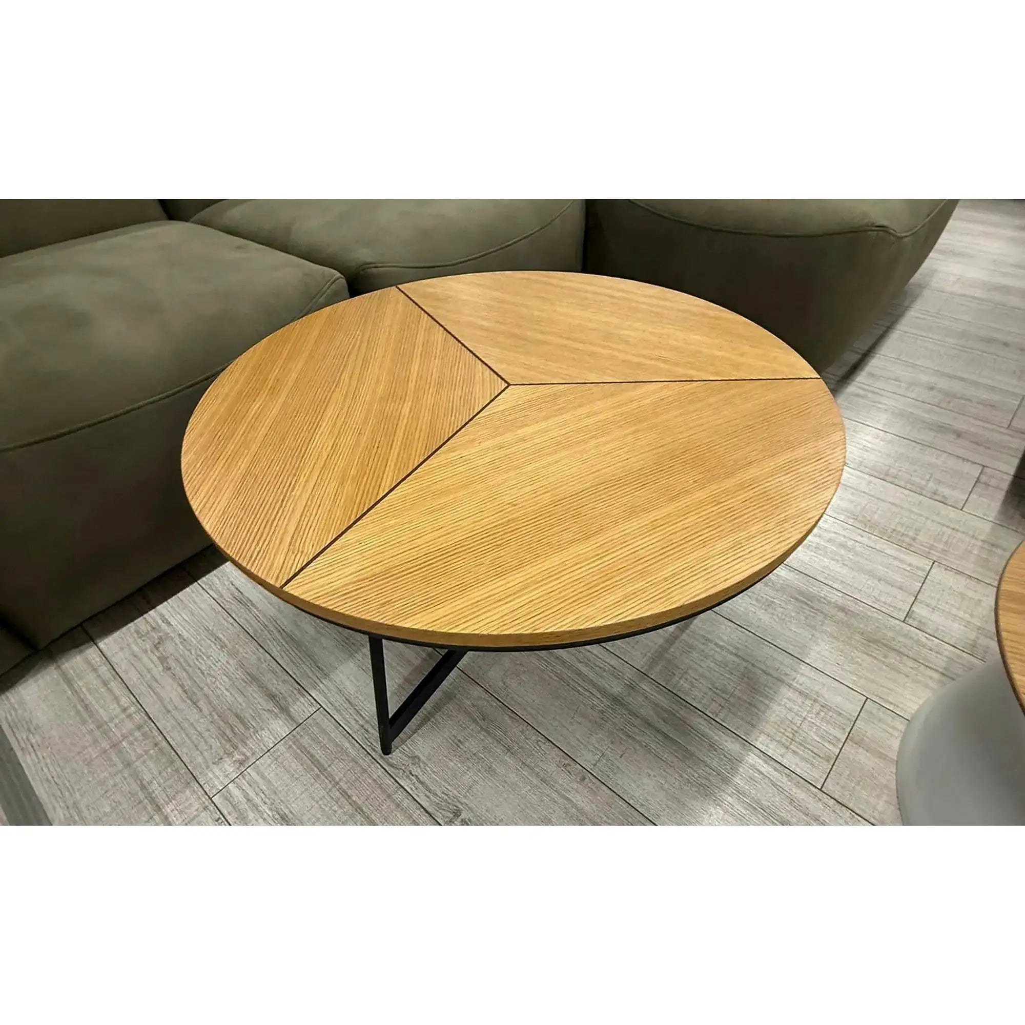 PRODUS RESIGILAT - Masuta cafea KARIDA, stejar/negru, 80x80x41 cm