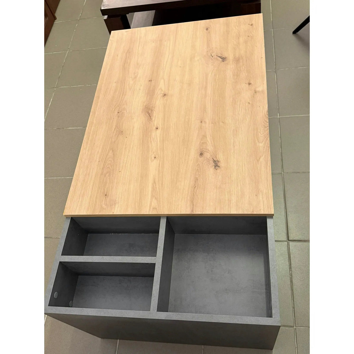 PRODUS RESIGILAT - Masuta cafea LEVI, stejar artisan/gri beton, PAL, 110x60x45 cm