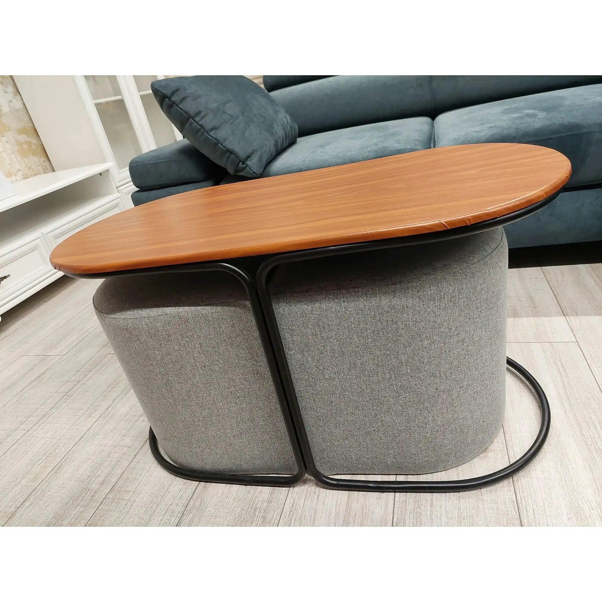 PRODUS RESIGILAT - Masuta cafea PAMPA, nuc/gri, 88x43x49 cm