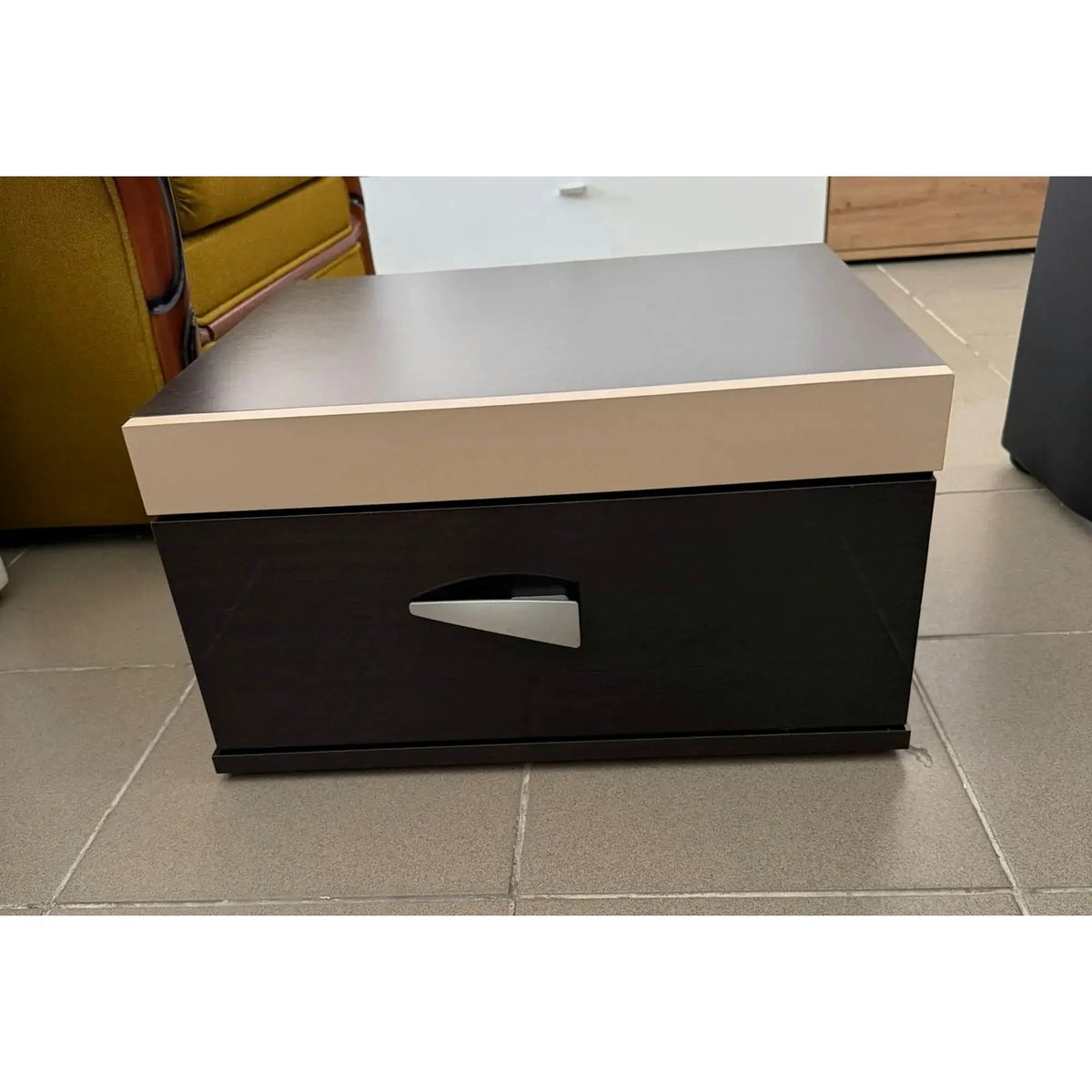 PRODUS RESIGILAT - Noptiera DEN01WLK, wenge/cappuccino, PAL, 50x42x26 cm