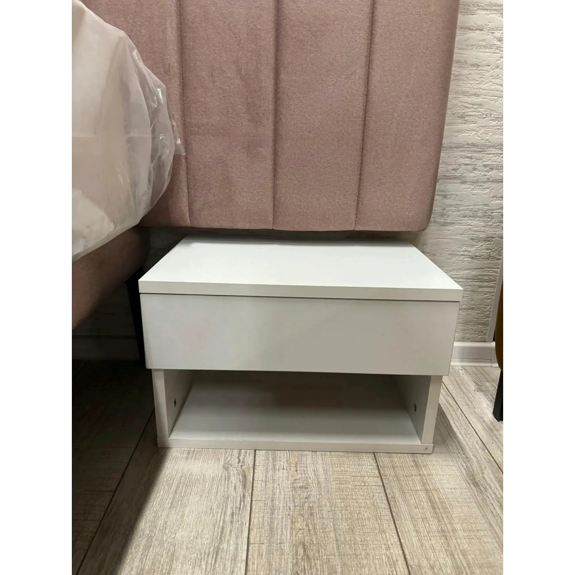PRODUS RESIGILAT - Noptiera Jamot, alb, PAL, 45x29x32 cm