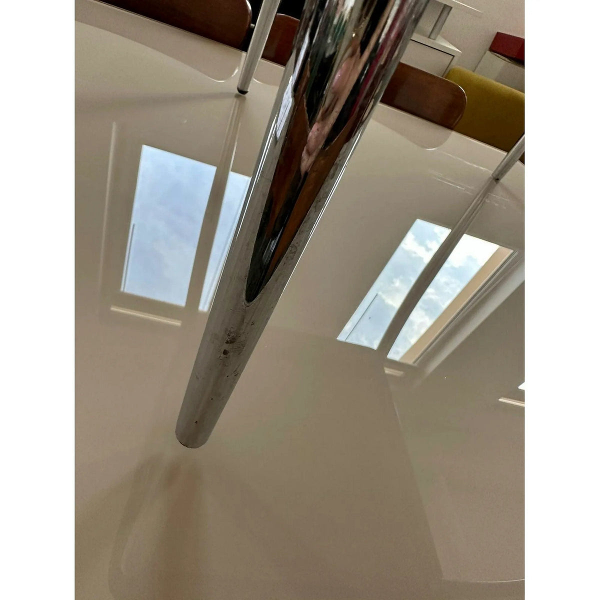 PRODUS RESIGILAT - Scaun B20, bej/crom, piele ecologica/otel