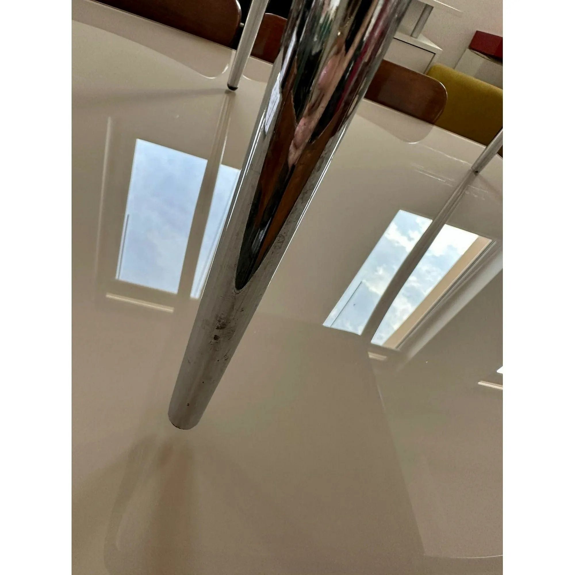PRODUS RESIGILAT - Scaun B20, bej/crom, piele ecologica/otel
