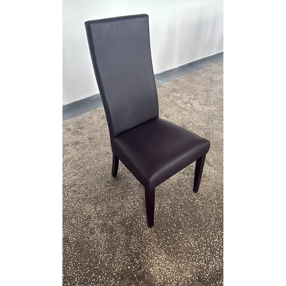 PRODUS RESIGILAT - Scaun ERGO, maro/wenge, piele ecologica/lemn, 45x52x103 cm