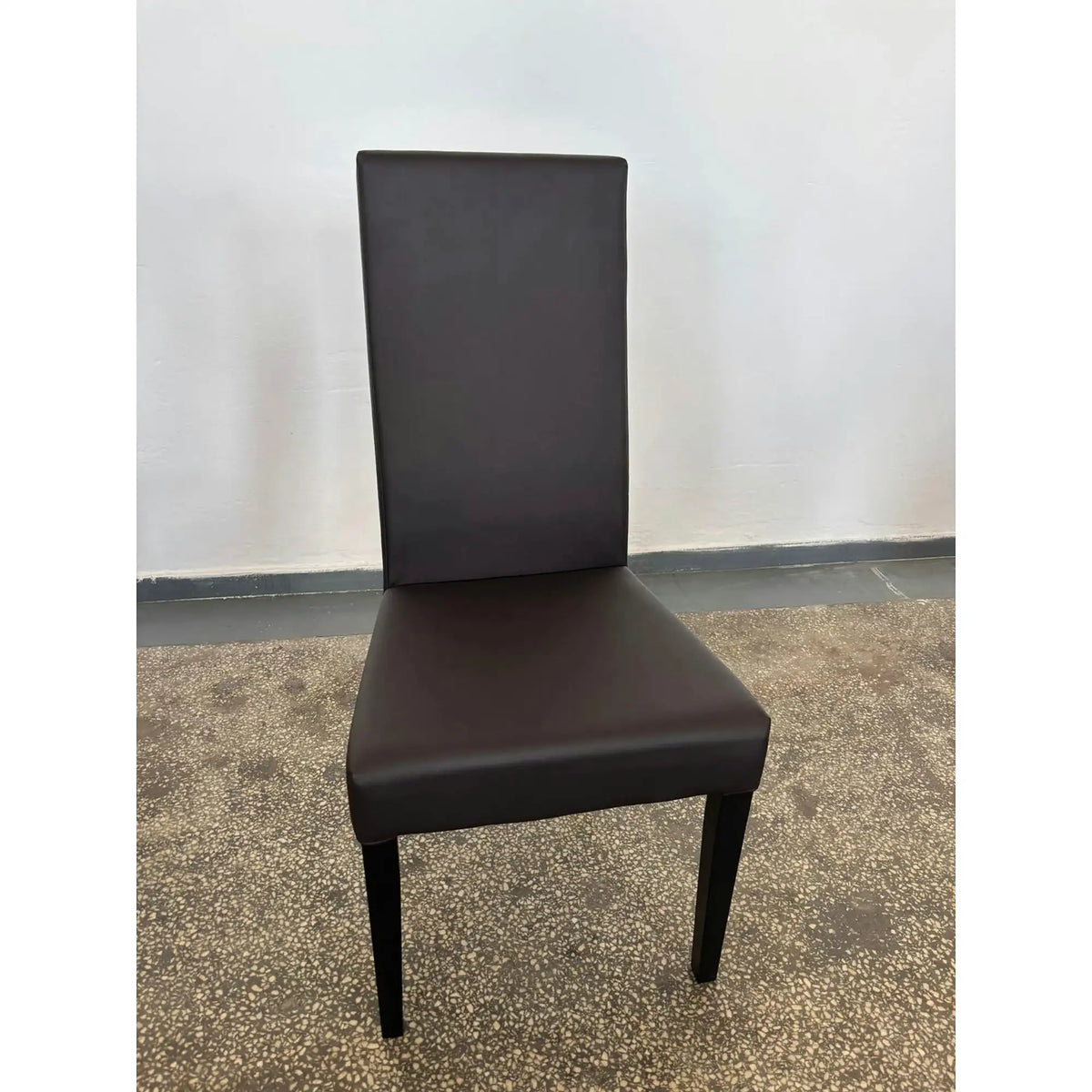 PRODUS RESIGILAT - Scaun ERGO, maro/wenge, piele ecologica/lemn, 45x52x103 cm