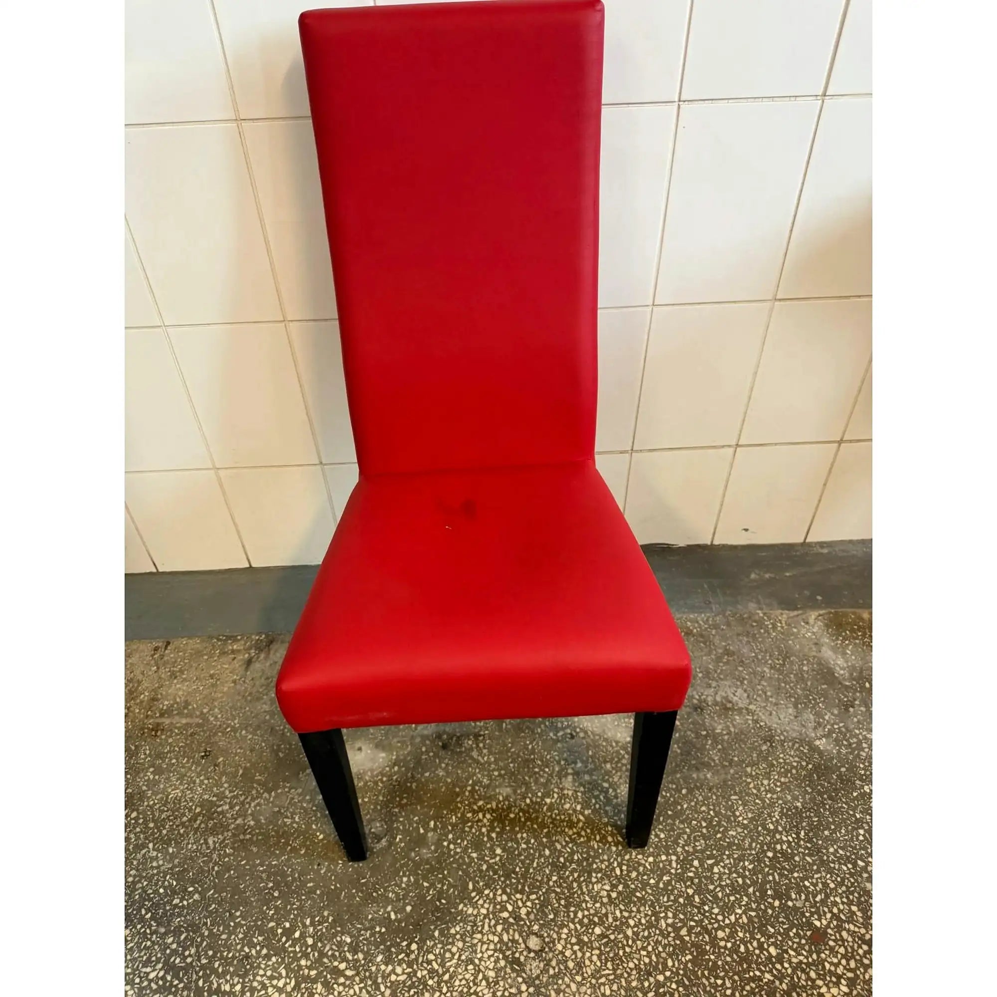 PRODUS RESIGILAT - Scaun ERGO, rosu/wenge, piele ecologica/lemn