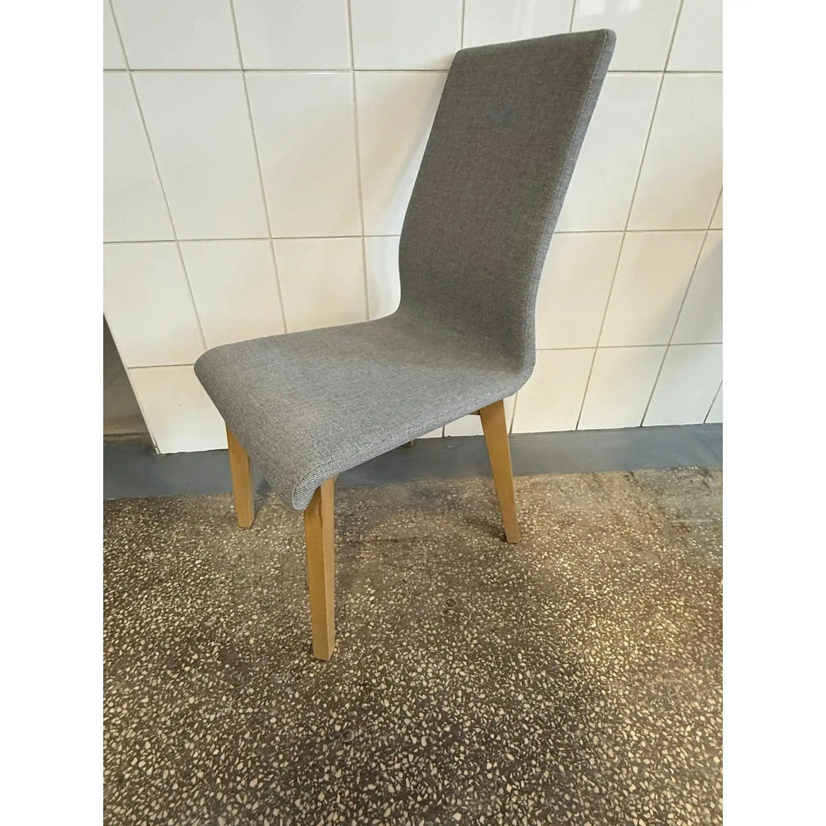 PRODUS RESIGILAT - Scaun FOCUS, gri/stejar, stofa clasica/lemn, 45x61x94 cm