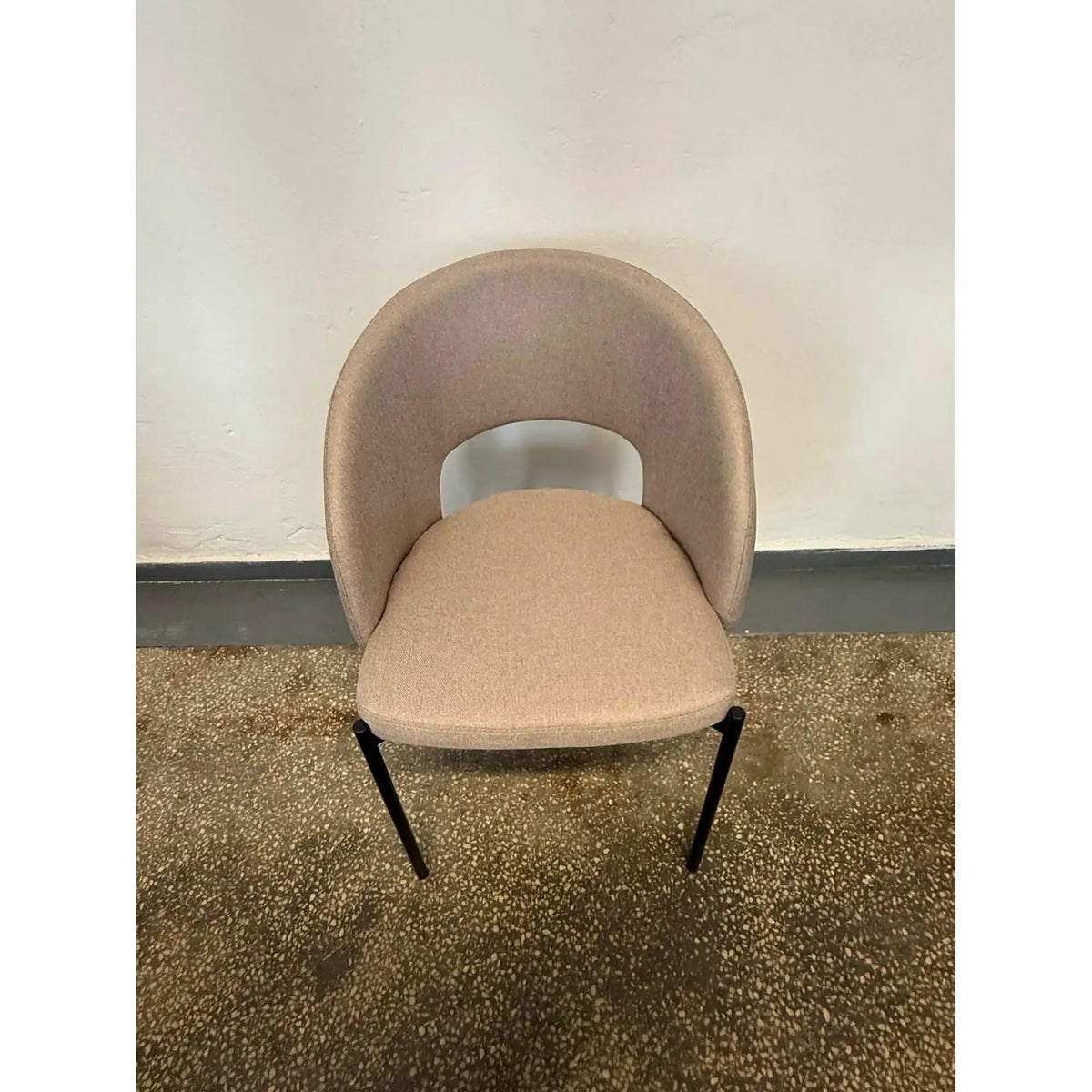 PRODUS RESIGILAT - Scaun K373, bej/negru, stofa clasica/metal, 51x57x77 cm