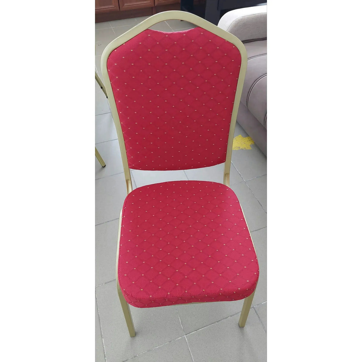 PRODUS RESIGILAT - Scaun K66, rosu, stofa clasica, 45x48x93 cm