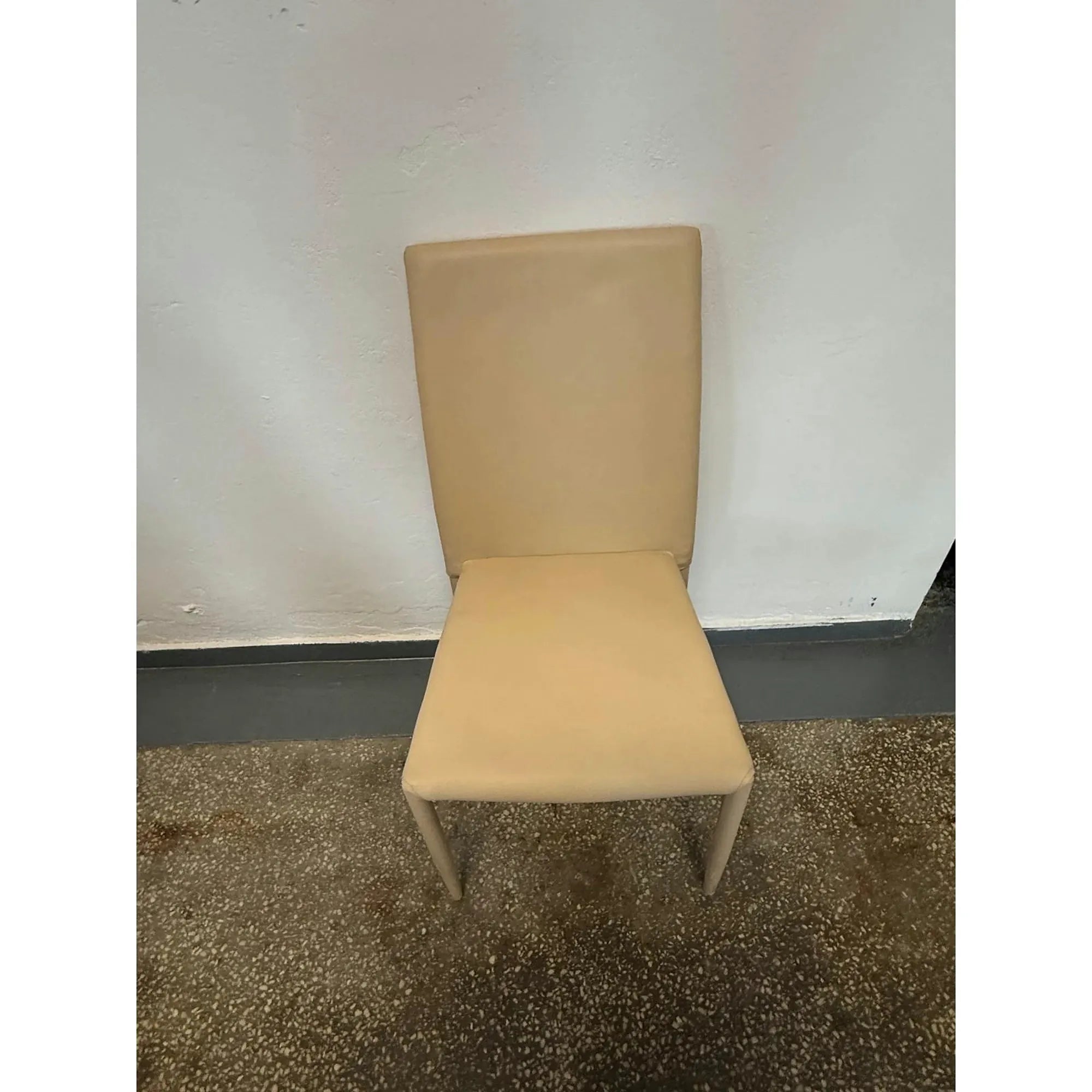 PRODUS RESIGILAT - Scaun SILOUETTE, crem, piele ecologica/metal