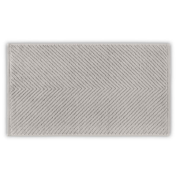 Prosop baie CHEVRON, gri, bumbac, 33x33 cm