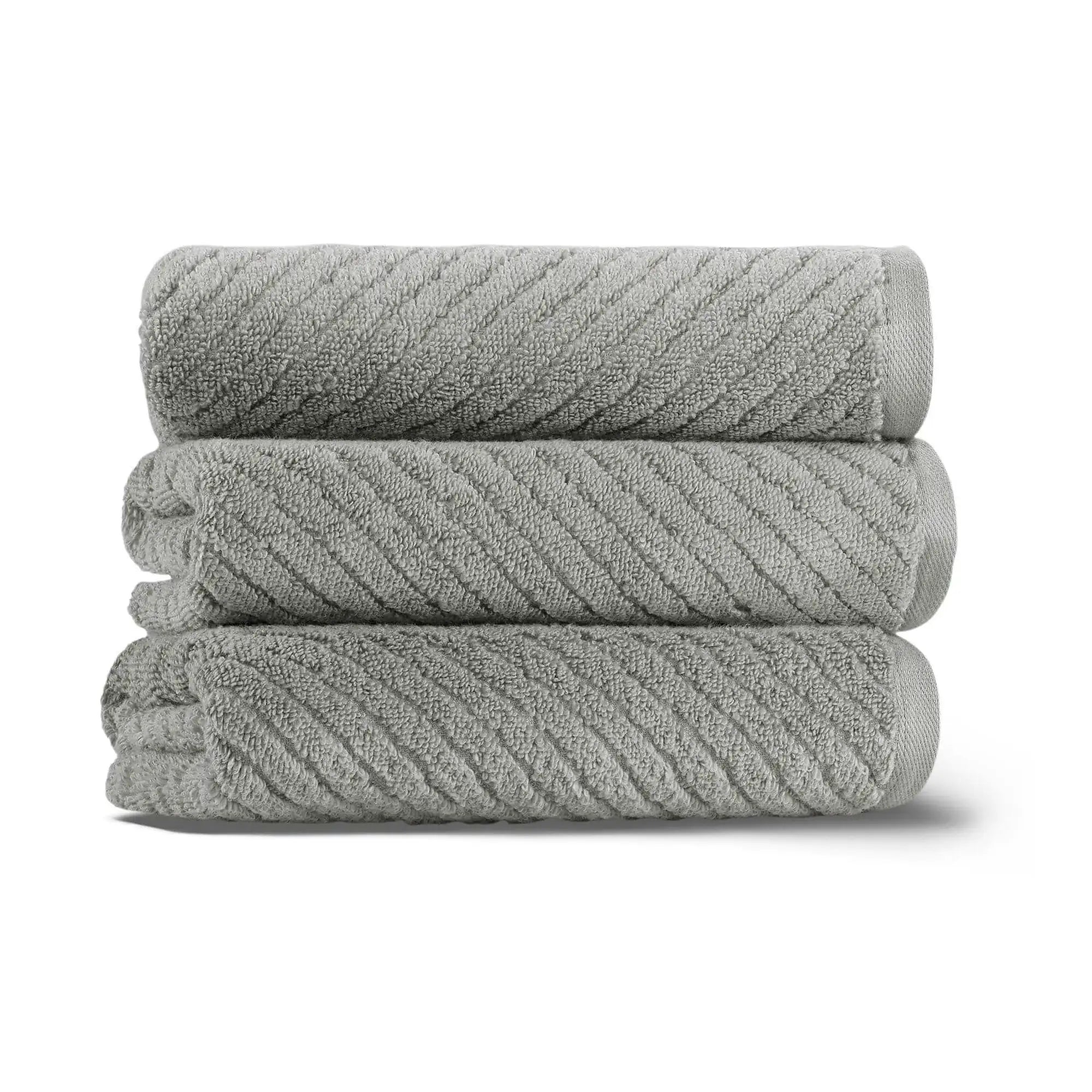 Prosop baie CHEVRON, gri, bumbac, 40x71 cm