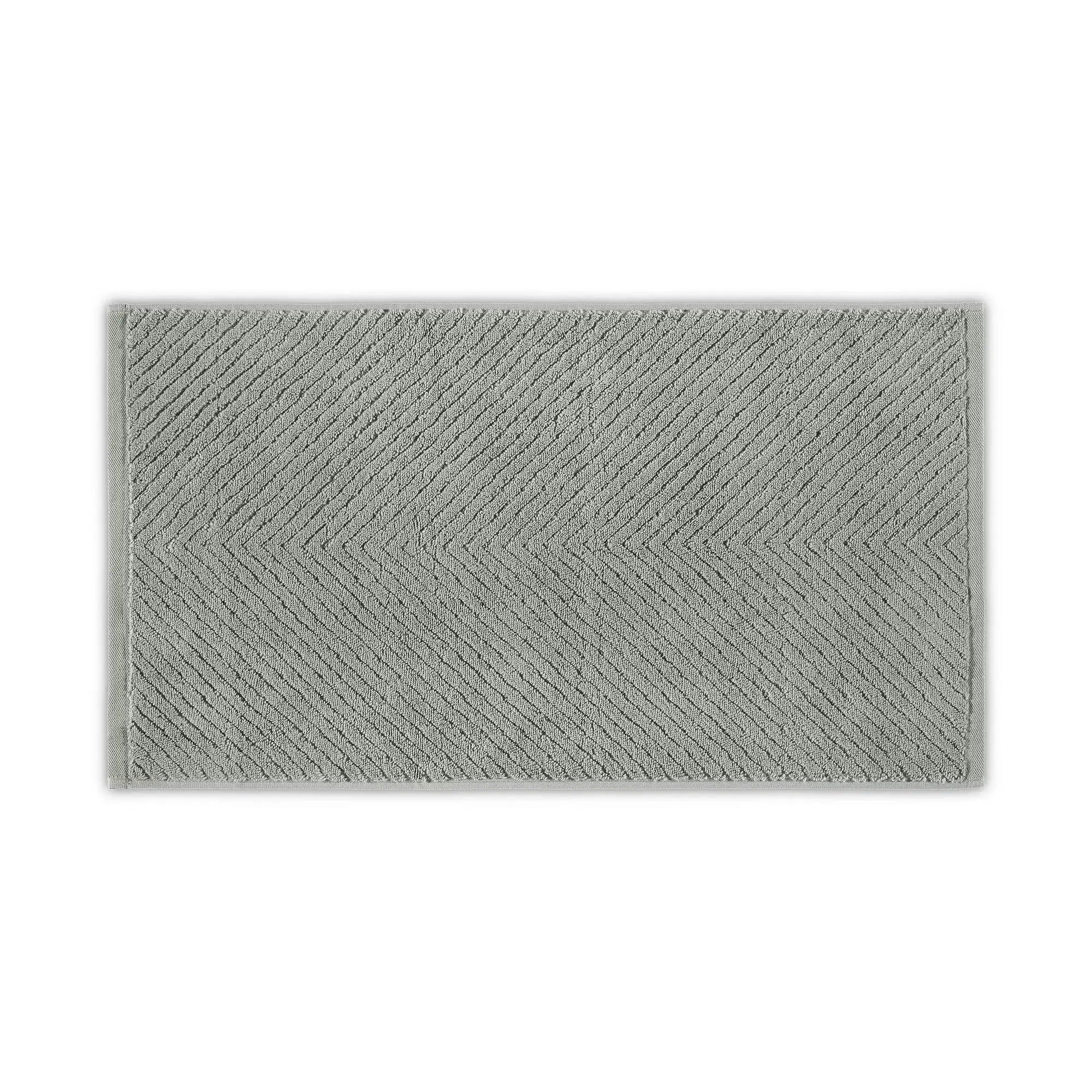 Prosop baie CHEVRON, gri, bumbac, 76x142 cm