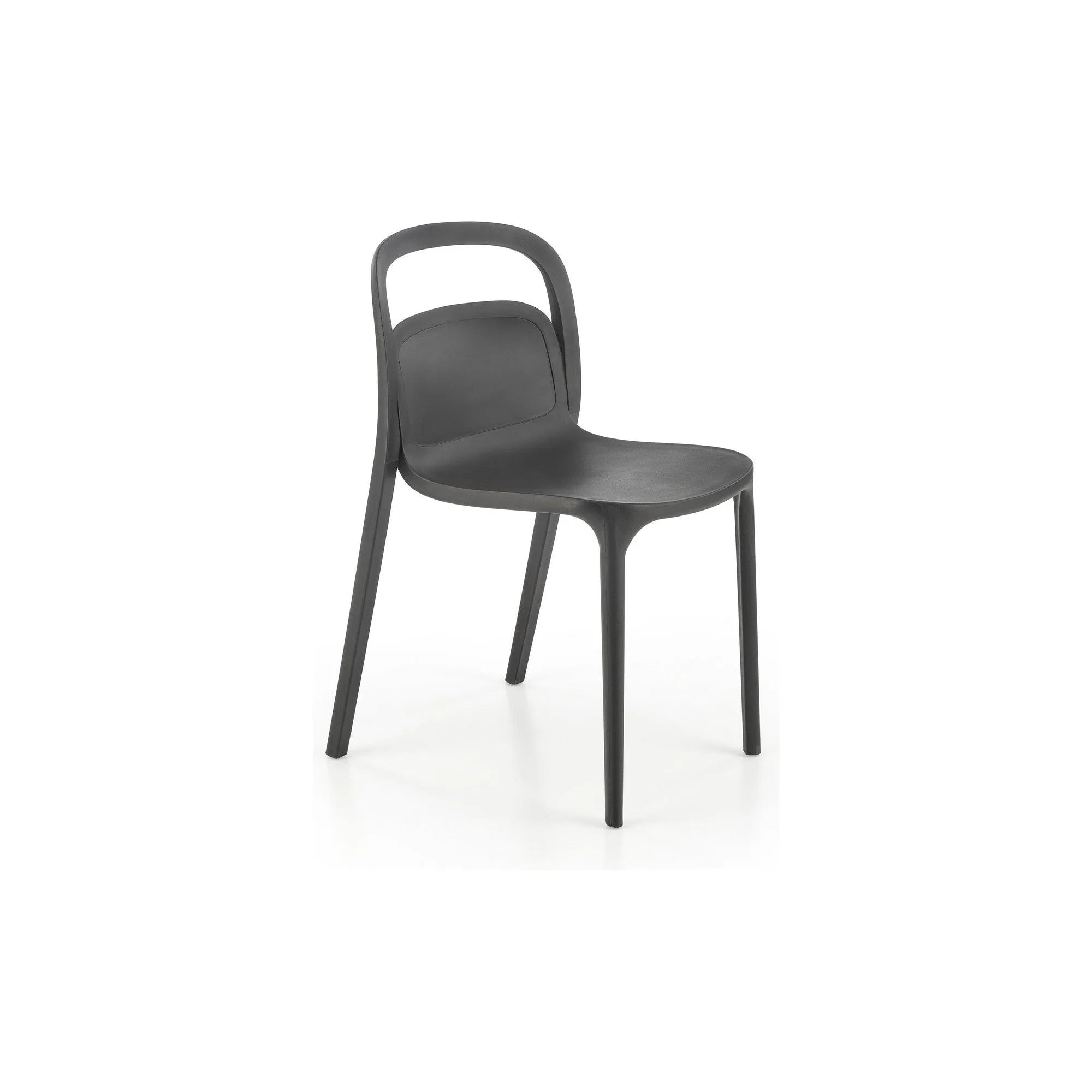 Scaun K490, negru, polipropilena, 46x55x80 cm