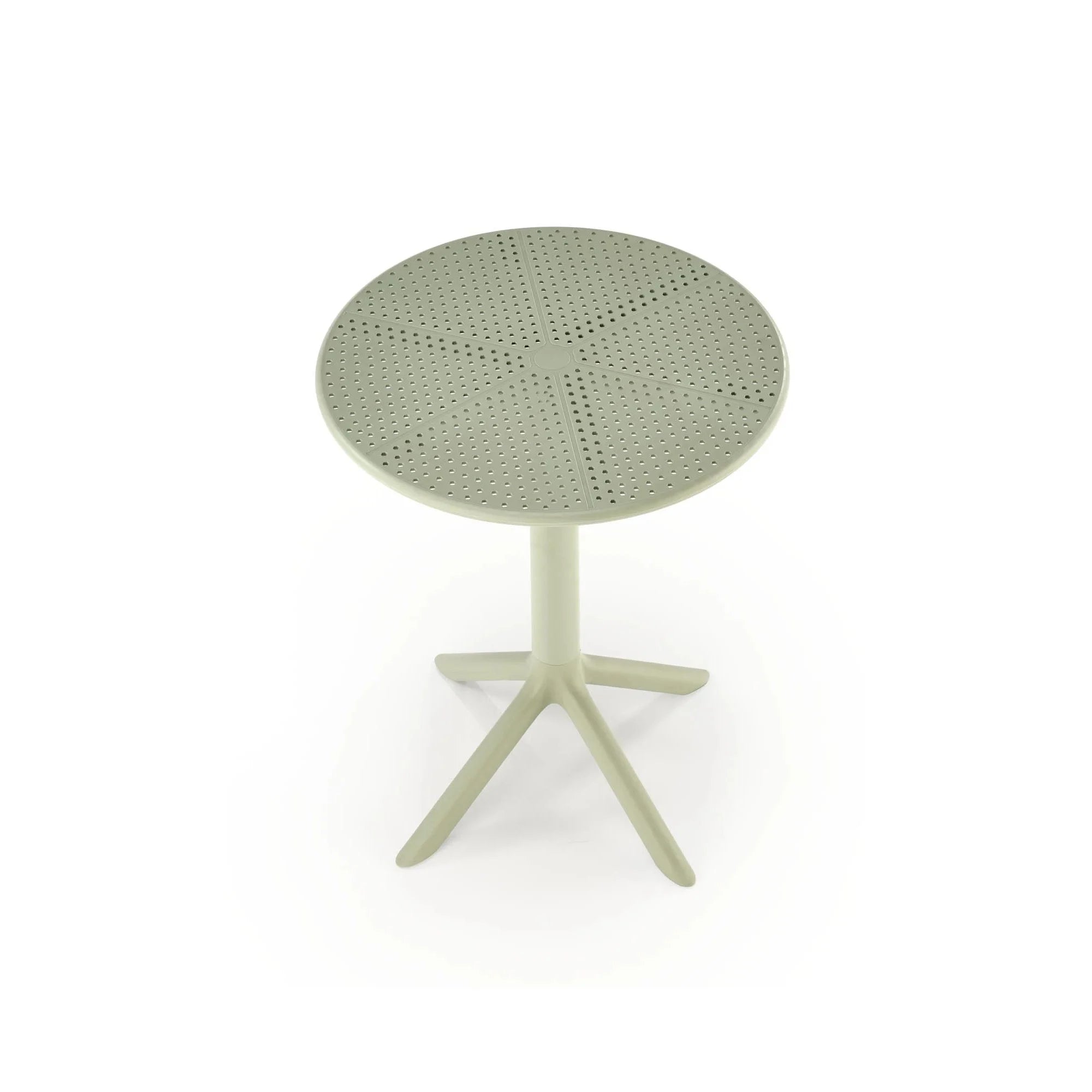 Masa CALVO, verde menta, polipropilena, 60x60x72 cm