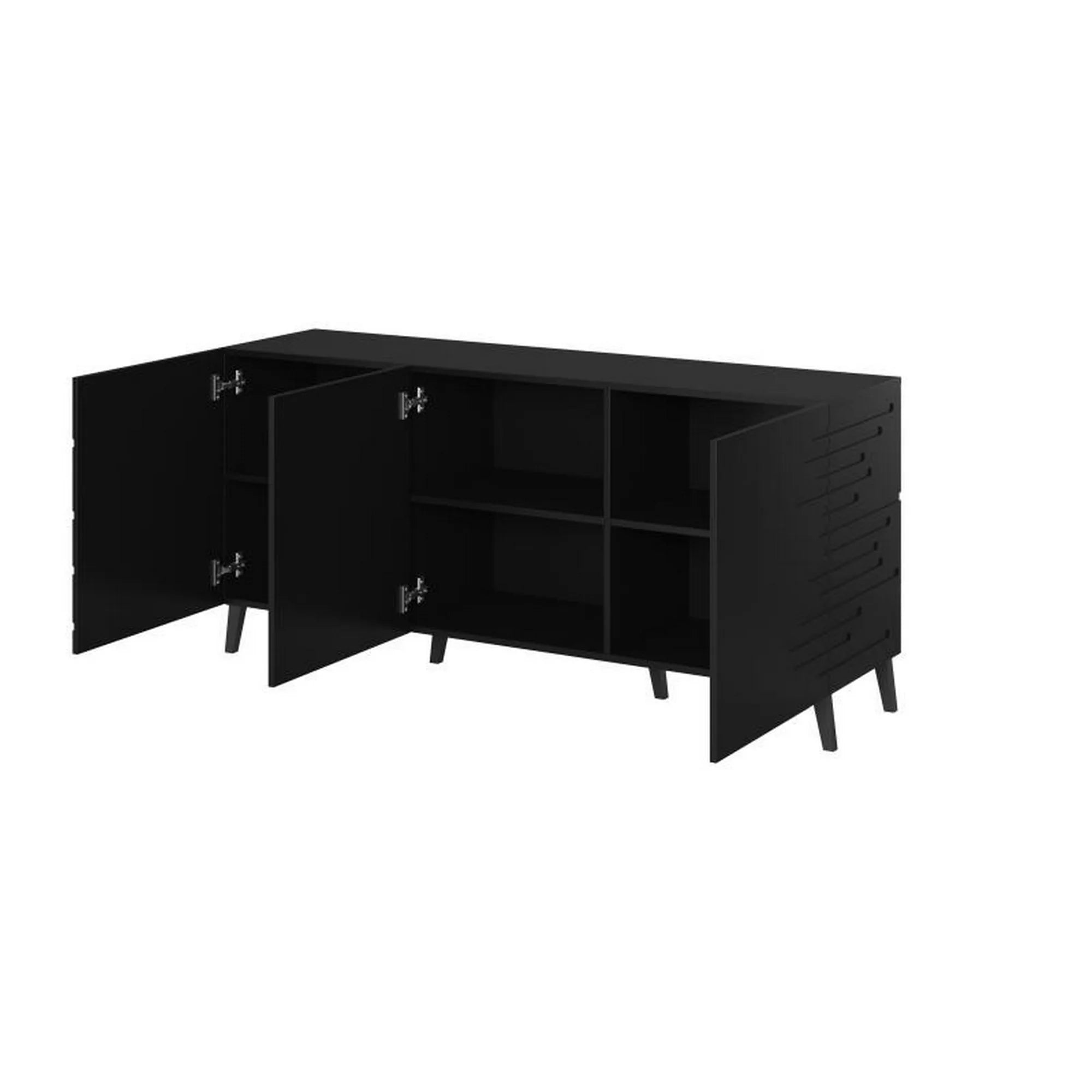 Comoda NOVA, negru, 155x40x75 cm