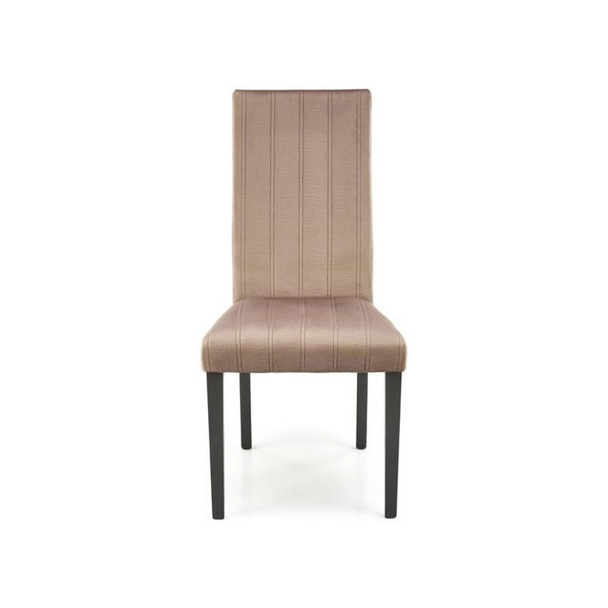 Scaun DIEGO 2, bej/negru, stofa catifelata/lemn de fag, 47x59x99 cm