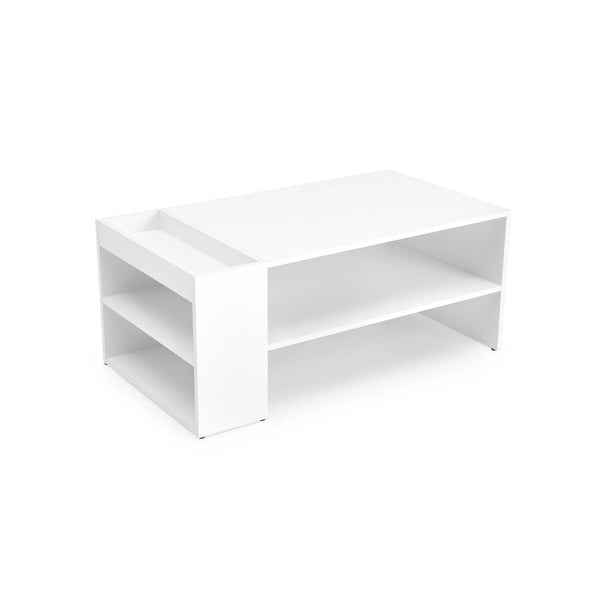 Masuta cafea MURCIA, alb, PAL laminat, 100x55x42 cm
