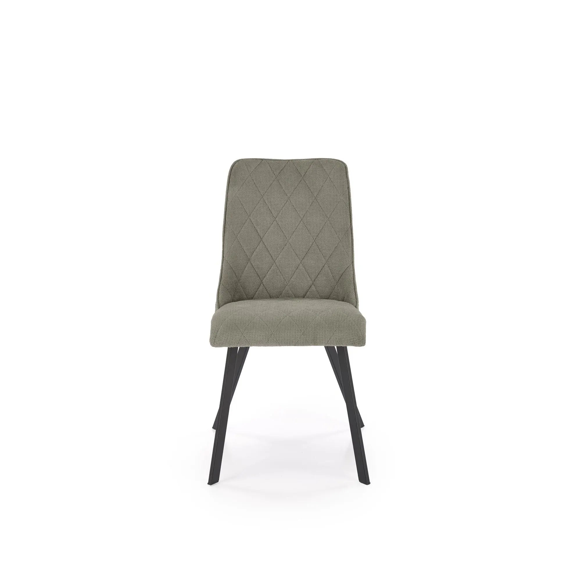 Scaun K561, verde/negru, stofa clasica/metal, 44x58x85 cm