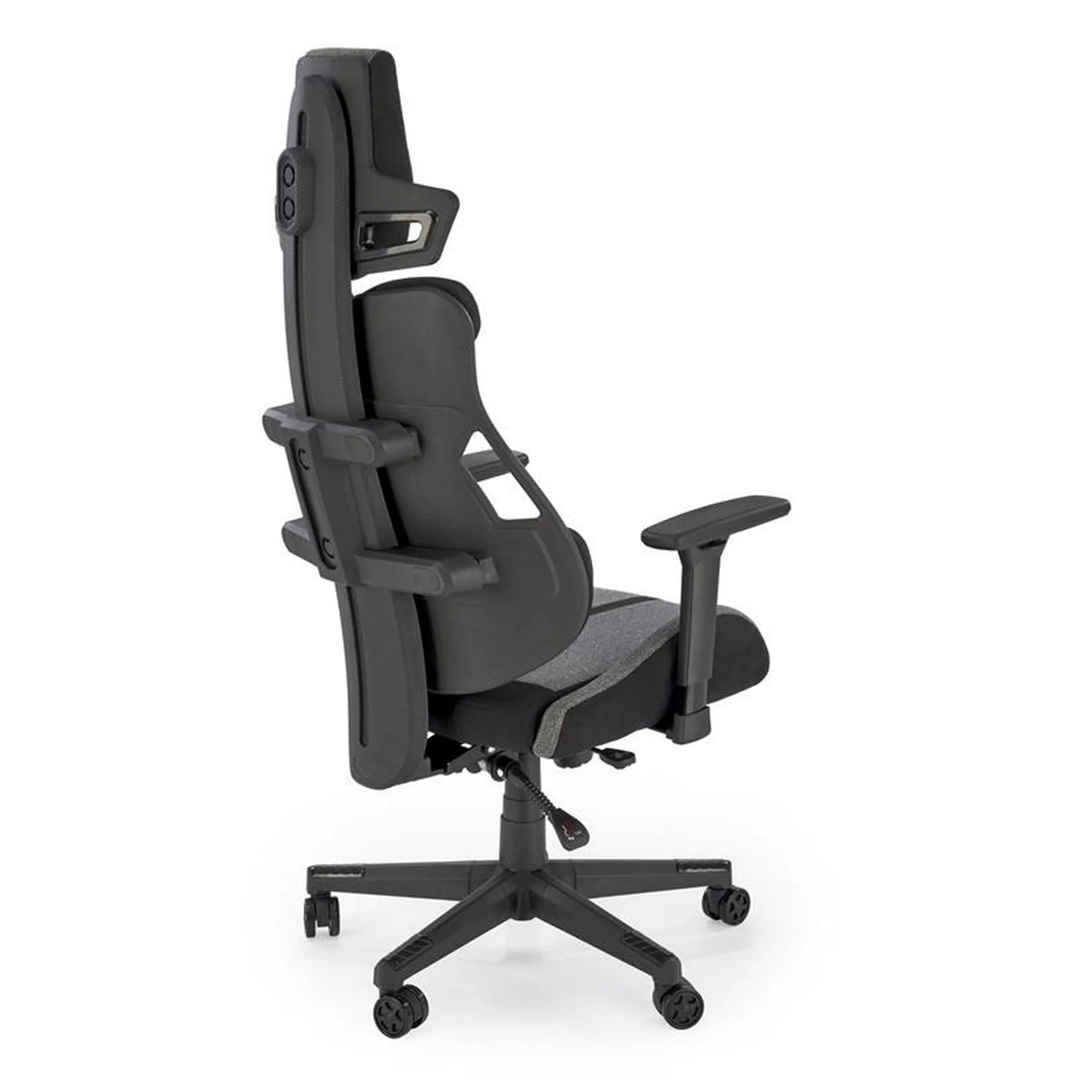 Scaun gaming NITRO 2, gri/negru, material textil, 66x68x130/137 cm