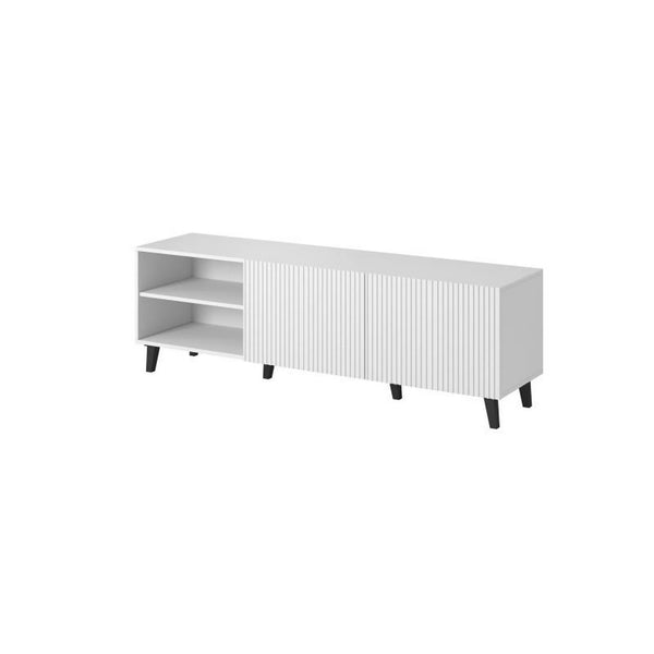 Comoda TV PAFOS, alb, PAL laminat, 150x40x52 cm