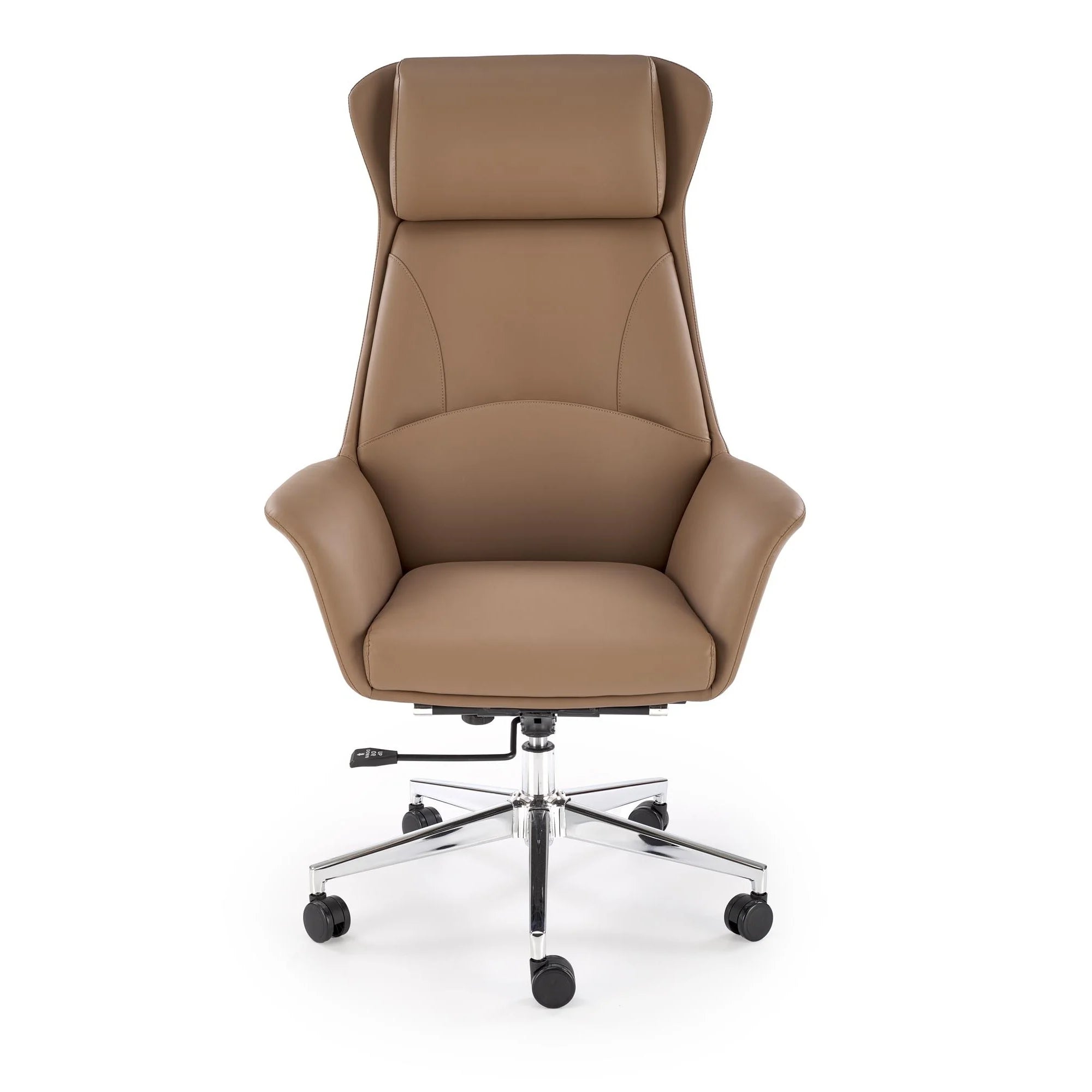 Scaun birou EDERSON, cappuccino, piele ecologica/metal, 76x65x125/131 cm