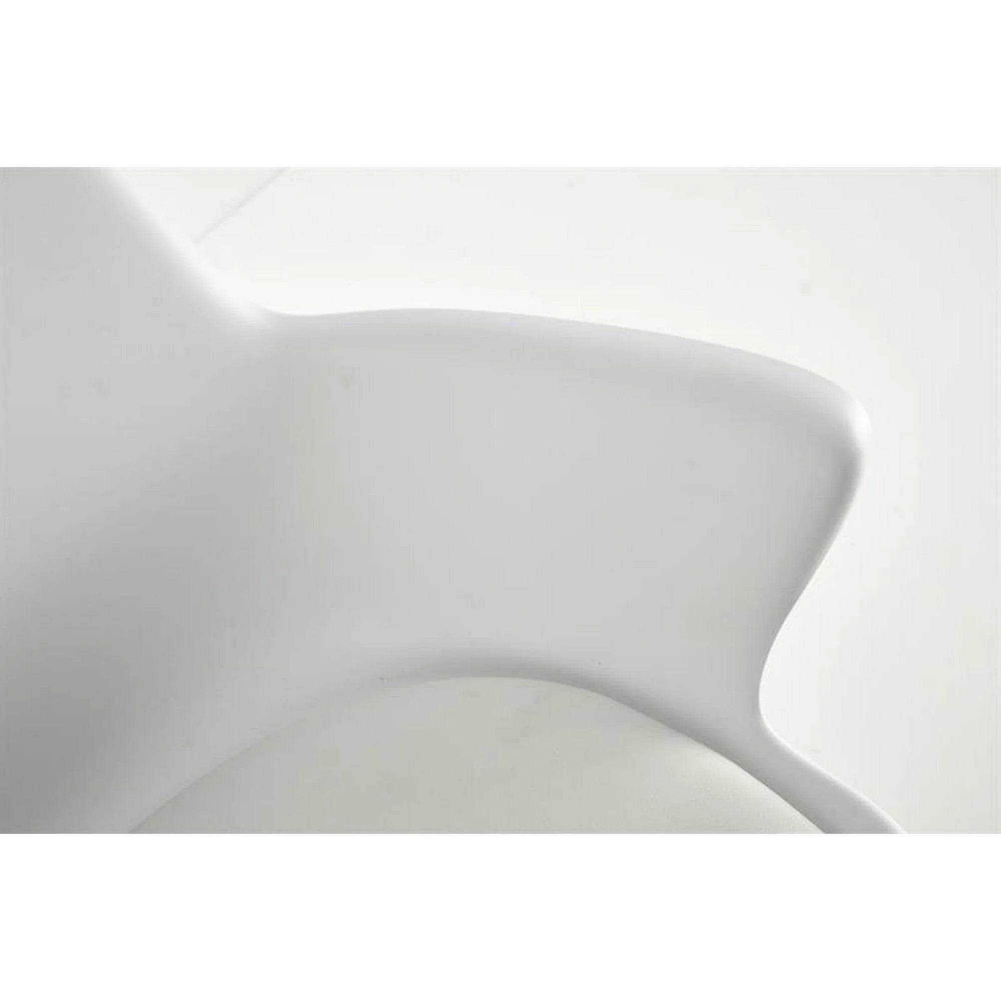 Scaun birou GASLY, alb, piele ecologica, 62x64x80/92 cm