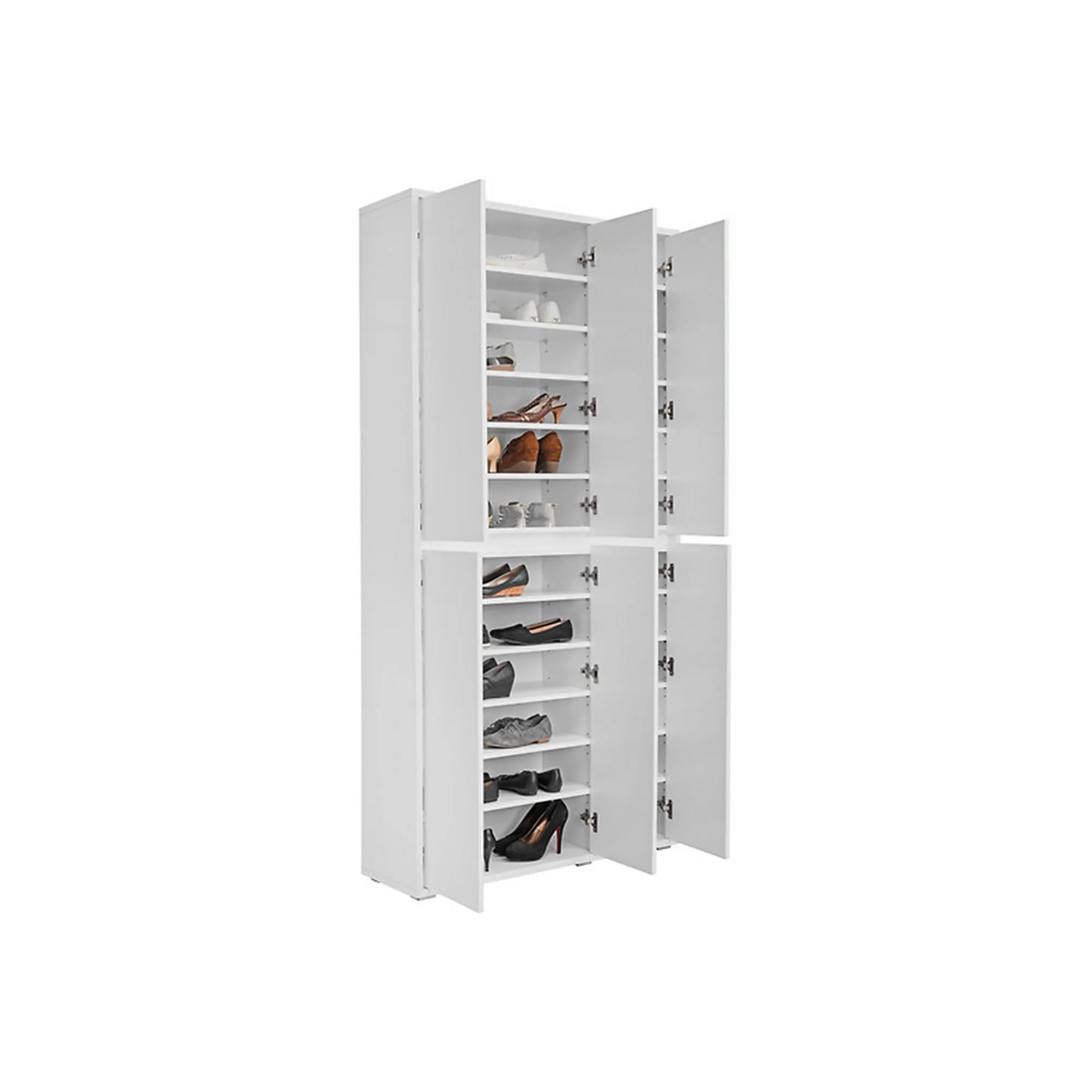 Pantofar LIV, alb, PAL laminat, 100x34x210 cm