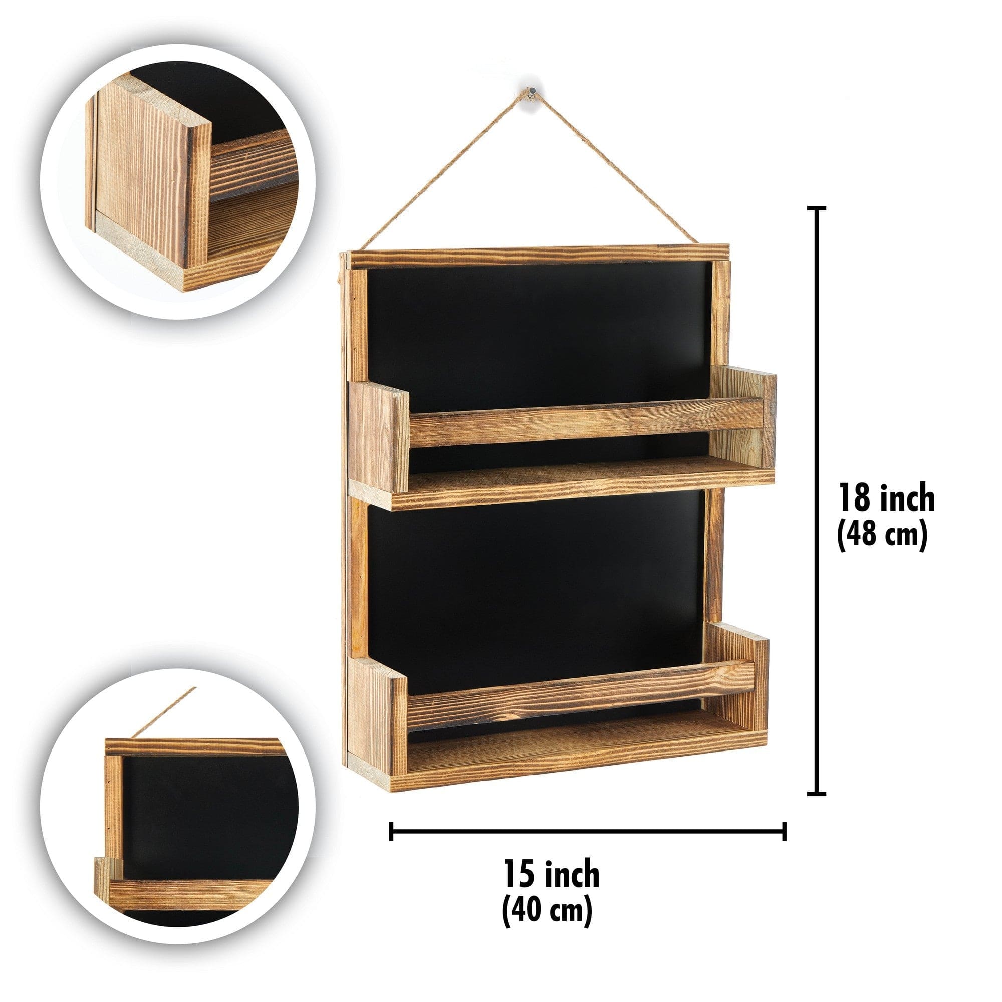Raft 281MST2324, stejar inchis, PAL melaminat, 40x10x48 cm