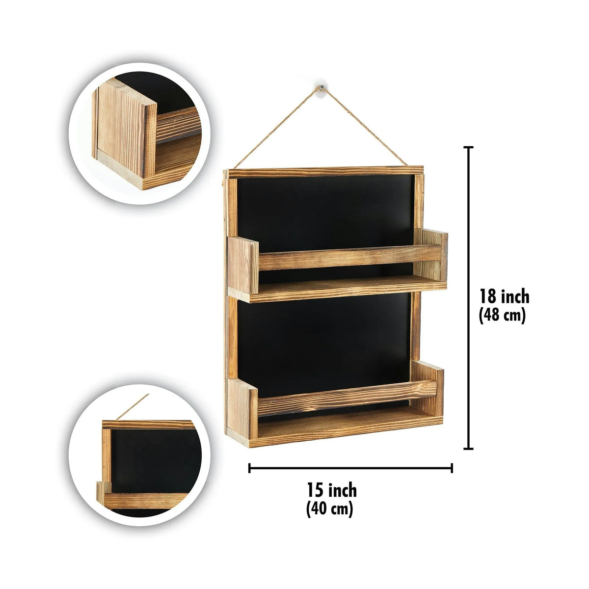 Raft 281MST2324, stejar inchis, PAL melaminat, 40x10x48 cm