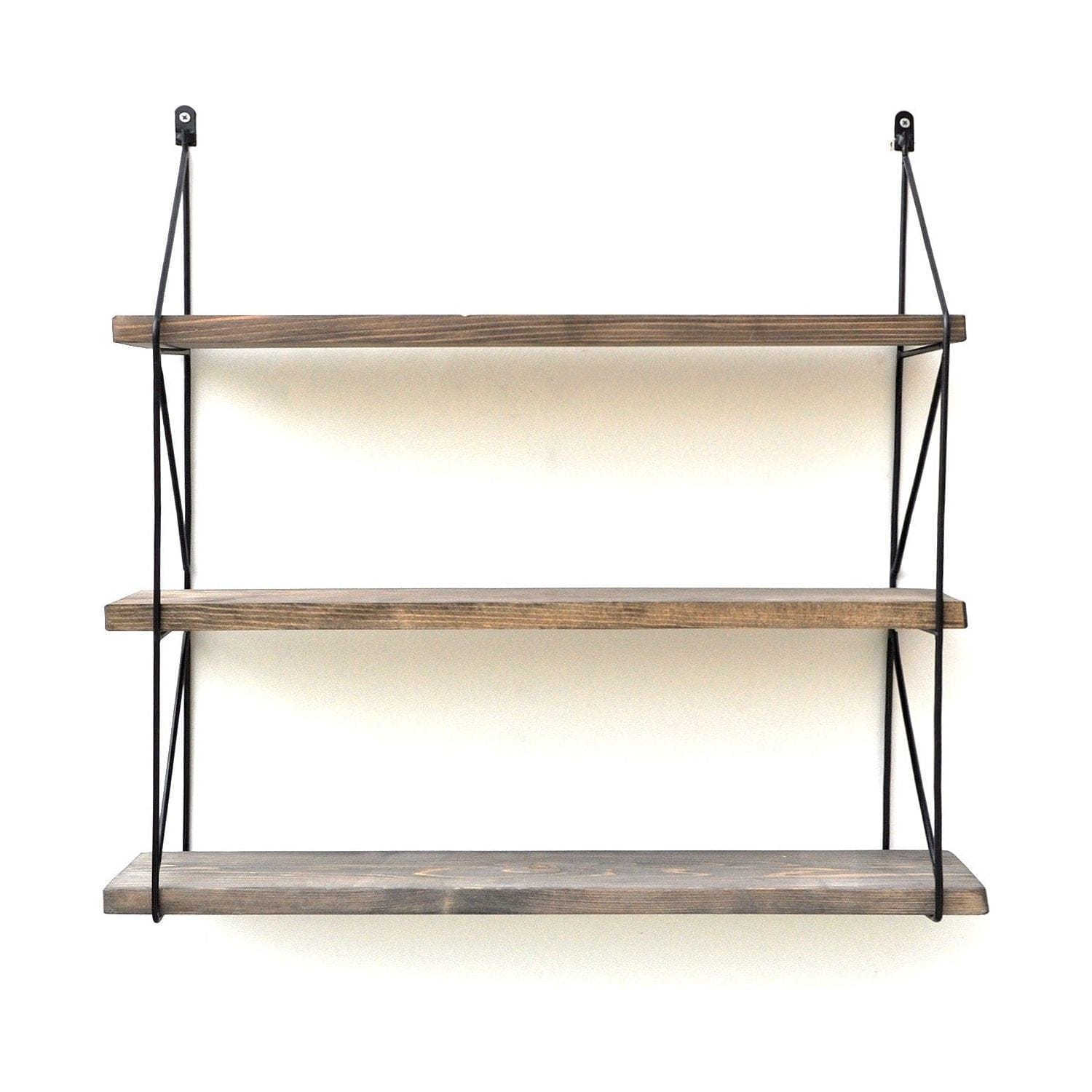 Raft 792EVL2889, nuc/negru, lemn/metal, 60x15x55 cm