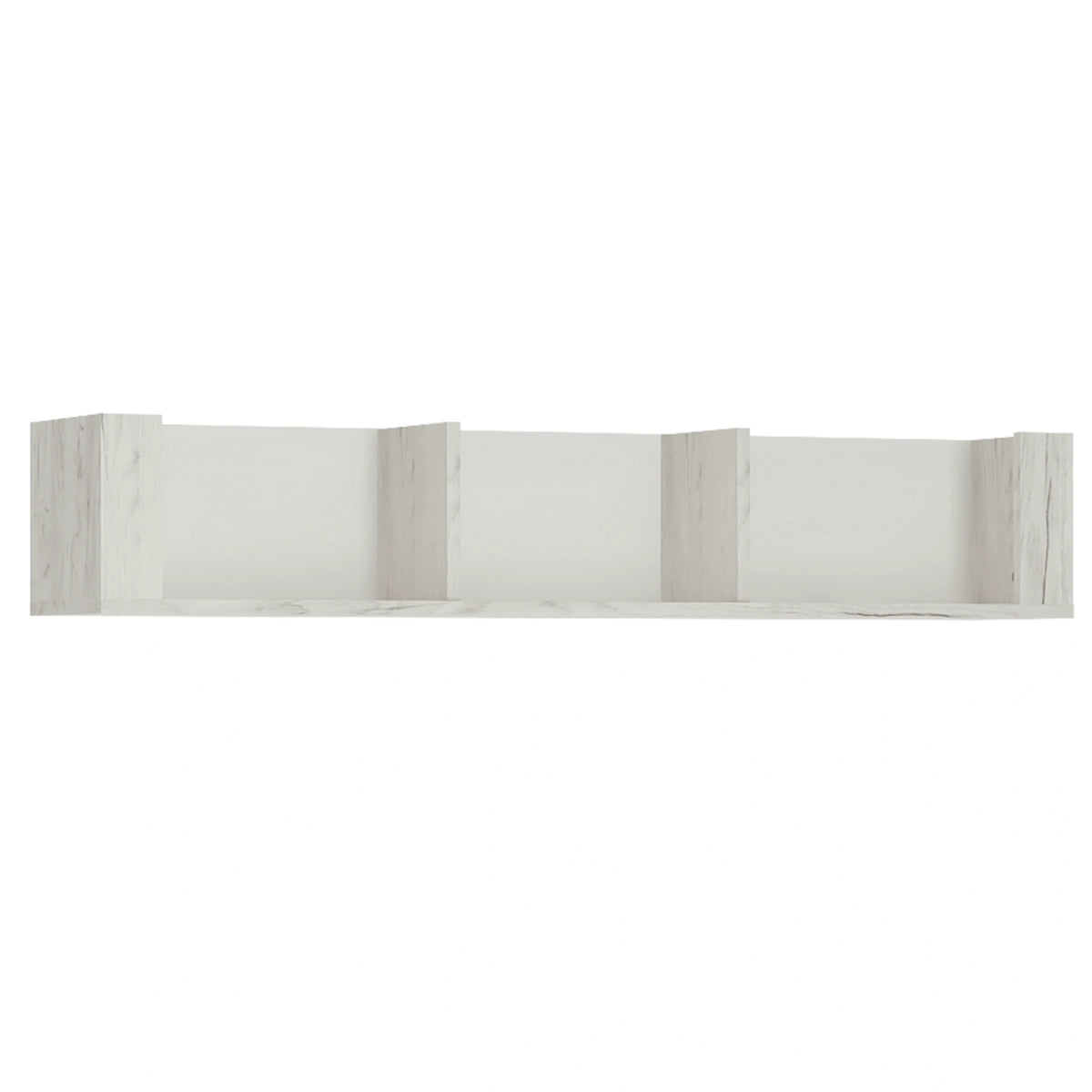 Raft ANGEL TIP 61, alb craft, PAL melaminat, 118x25x22 cm