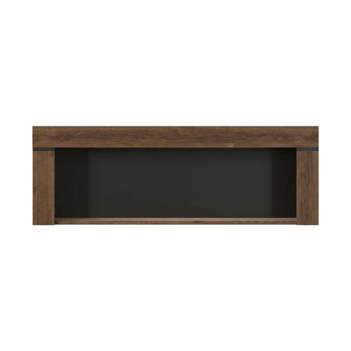 Raft BRASS, stejar brun, PAL, 160x23x39 cm
