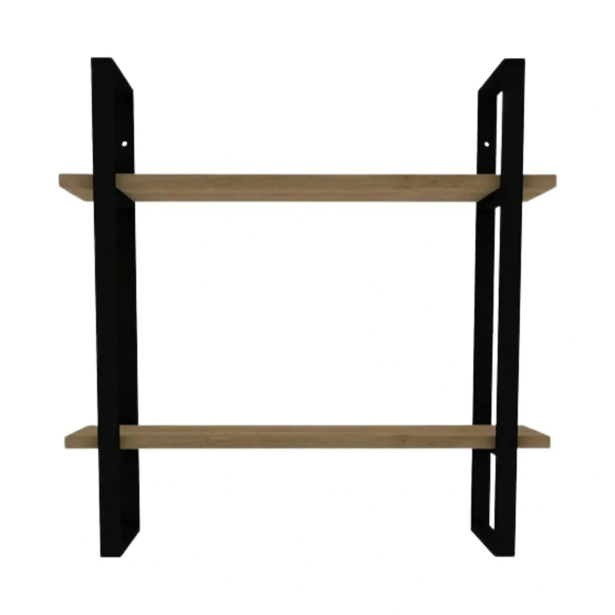 Raft BUBA, stejar/negru, PAL melaminat, 70x22x70 cm