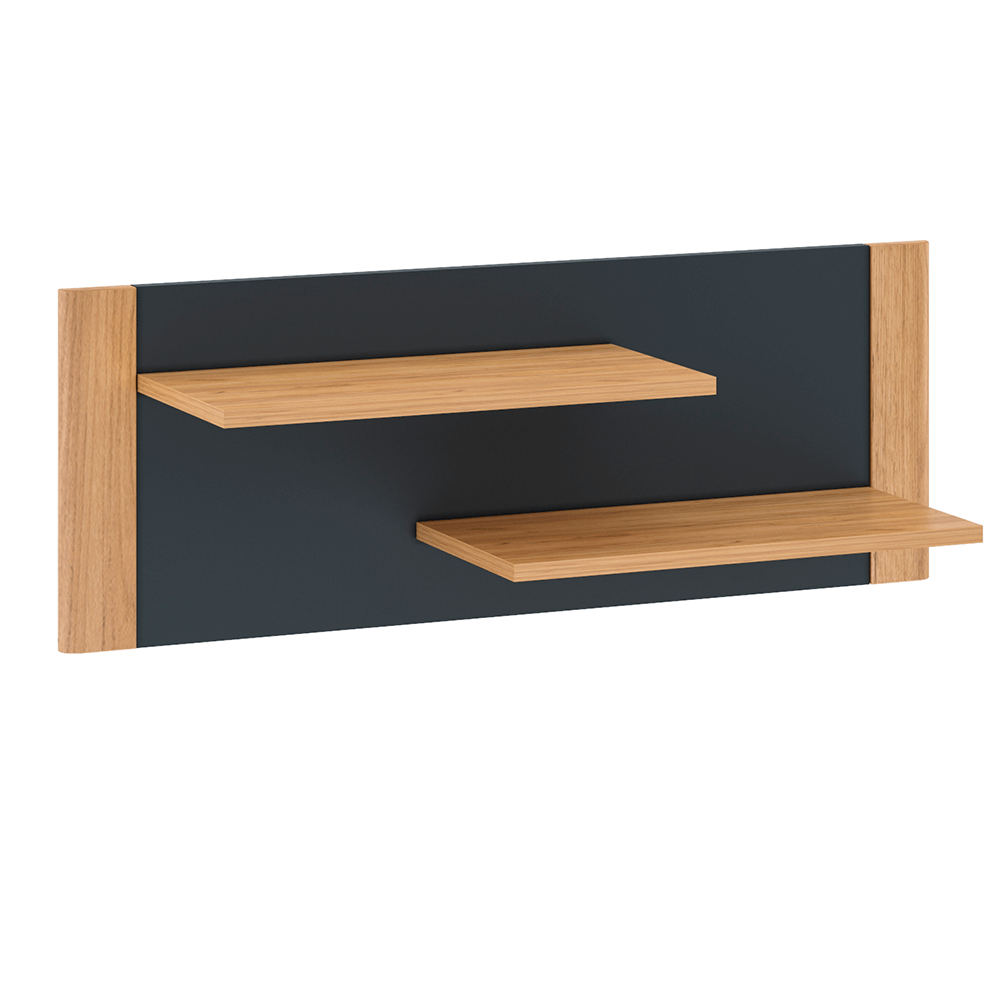 Raft FIDEL, stejar artisan/gri grafit, 90x25x33 cm