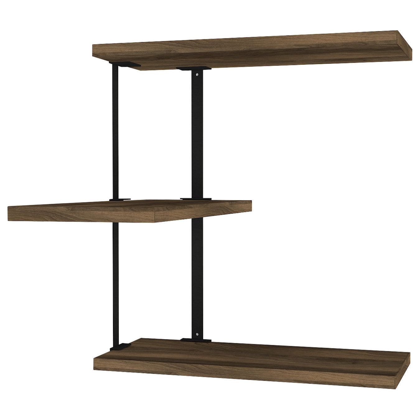 Raft FRISBI, nuc/negru, PAL melaminat, 45x20x47 cm