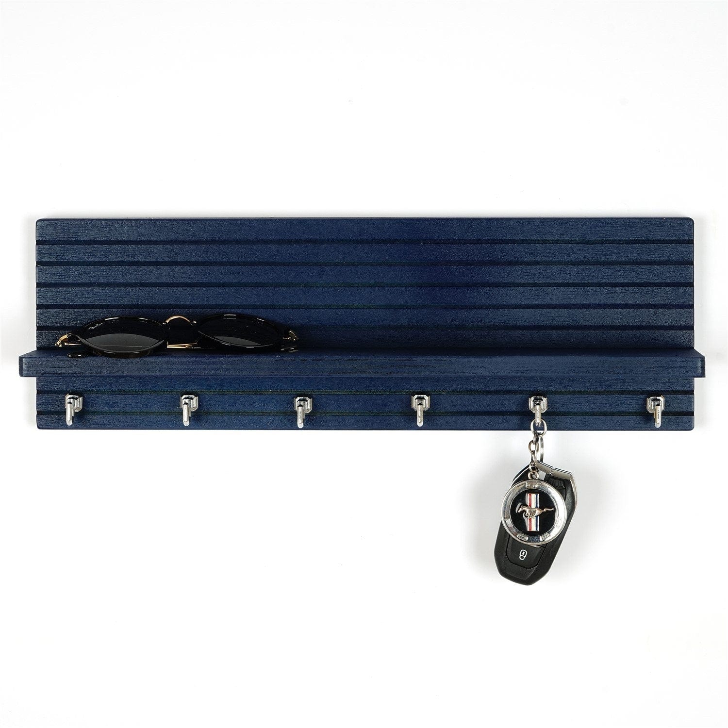 Raft LAZ165, albastru inchis, lemn, 20x9x13 cm
