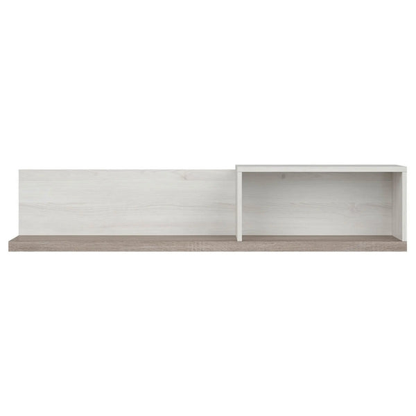 Raft LUCA JUZI, zada sibiu deschis/stejar sonoma, PAL laminat, 141x31x30 cm