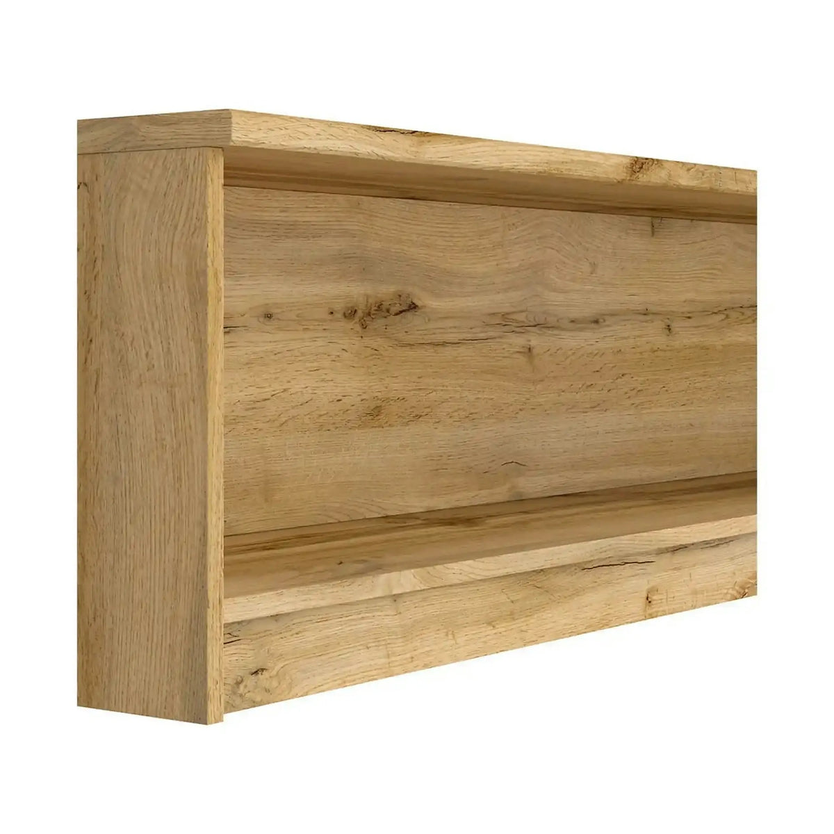Raft NUIS, stejar wotan, PAL laminat, 135x29x38 cm