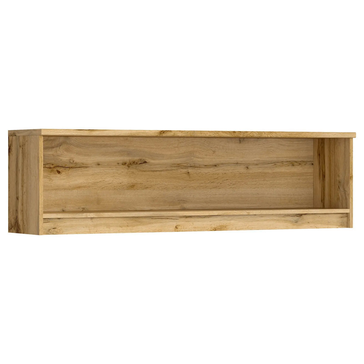 Raft NUIS, stejar wotan, PAL laminat, 135x29x38 cm