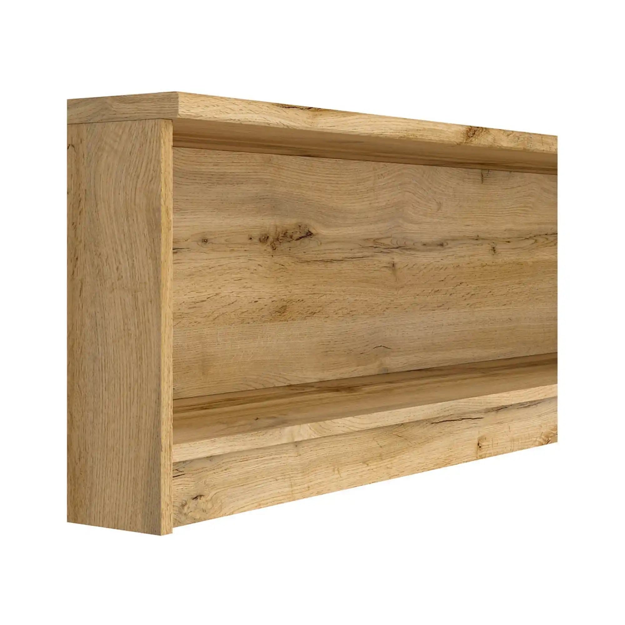 Raft NUIS, stejar wotan, PAL laminat, 135x29x38 cm