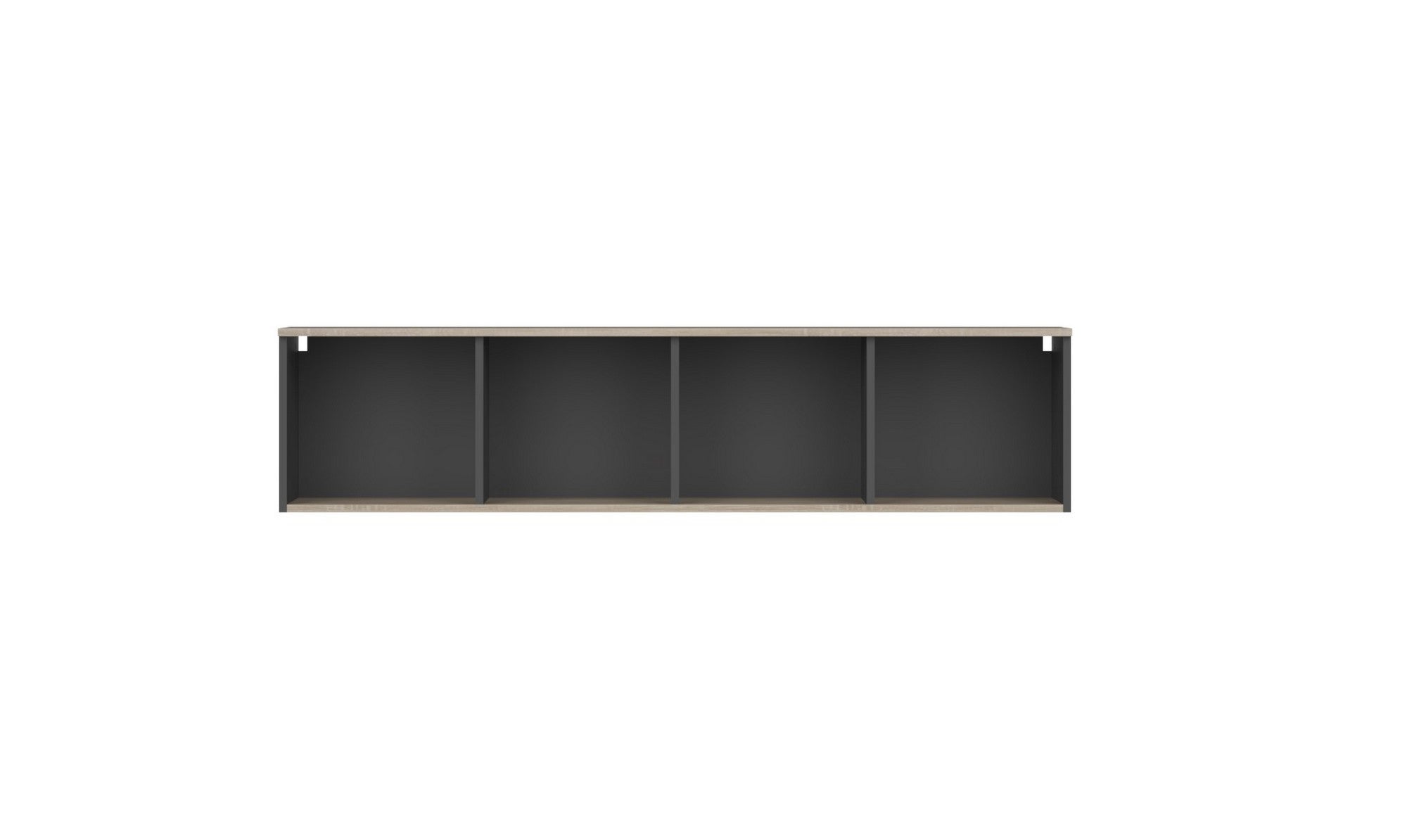 Raft OFFICE NEW, gri antracit/stejar sonoma, PAL, 160x33x38 cm