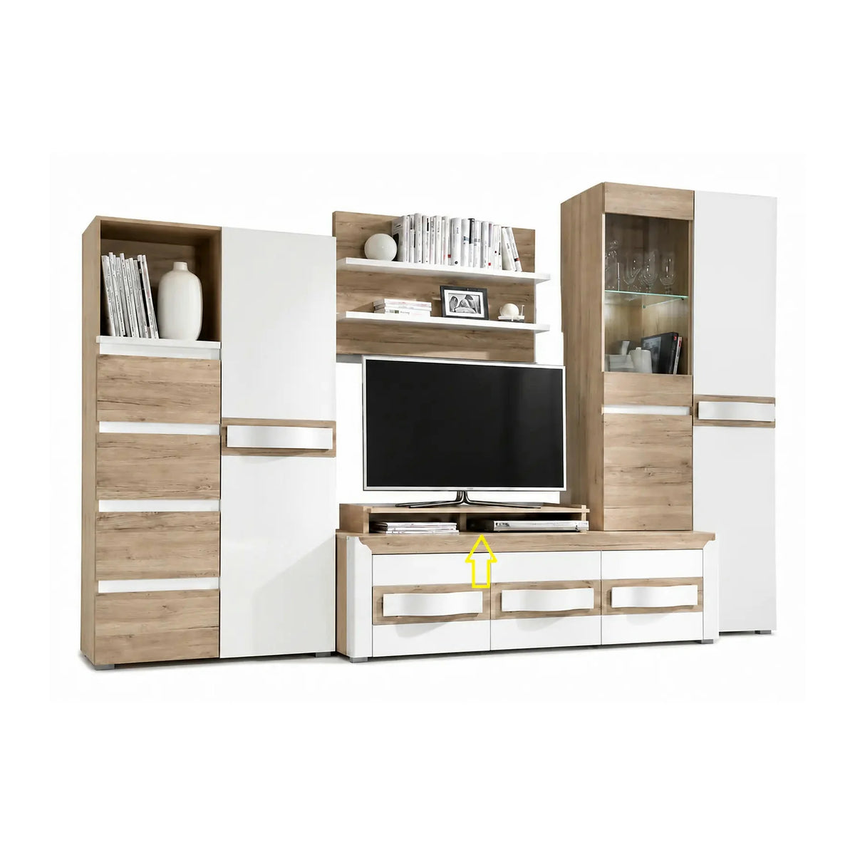 Raft PASSIONATA PS7, maro deschis, PAL laminat, 98x37x14 cm
