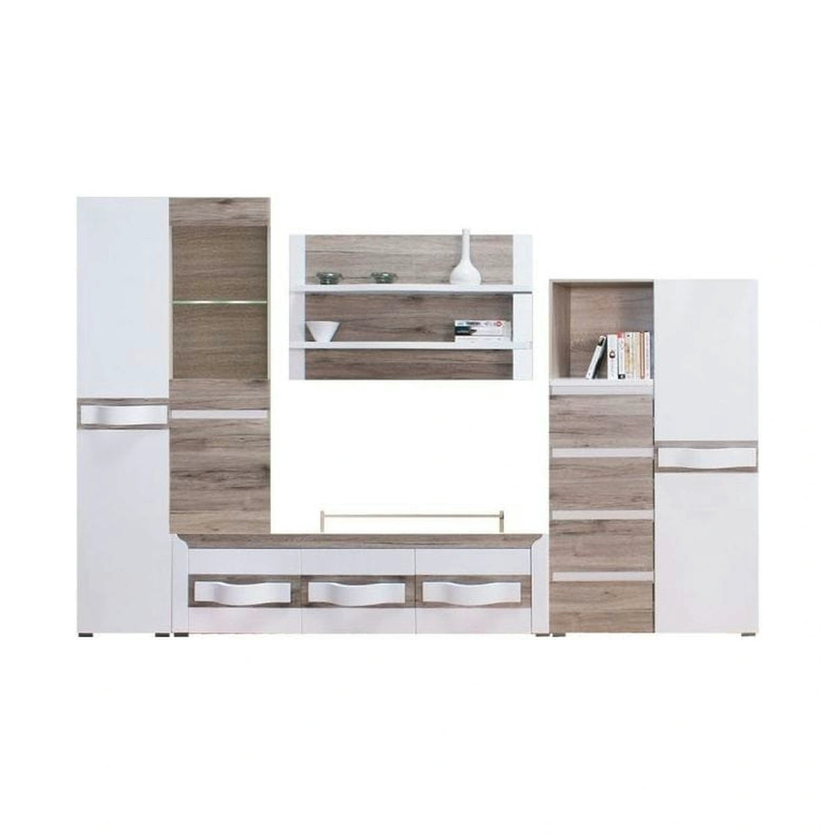 Raft PASSIONATA PS7, maro deschis, PAL laminat, 98x37x14 cm