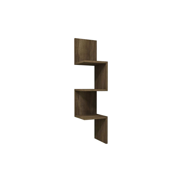 Raft ZIKZAK, nuc, PAL melaminat, 25x25x105 cm