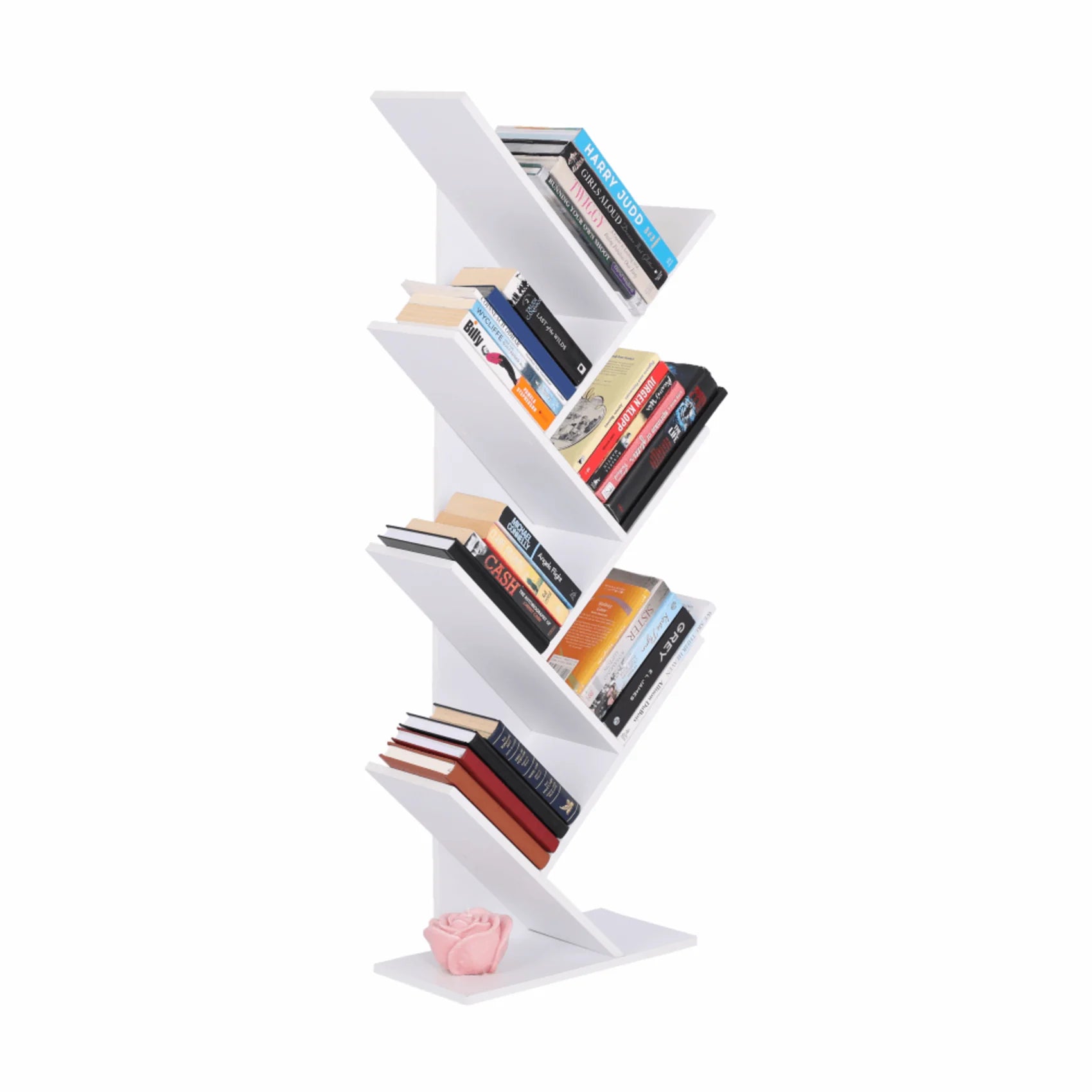 Biblioteca BAKI NEW TYP 2, alb, DTD laminat, 40x20x115 cm