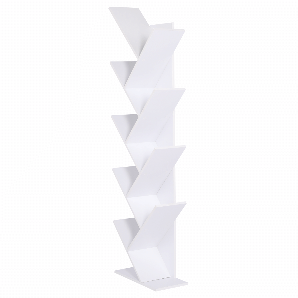Biblioteca BAKI NEW TYP 1, alb, DTD laminat, 43x20x144 cm