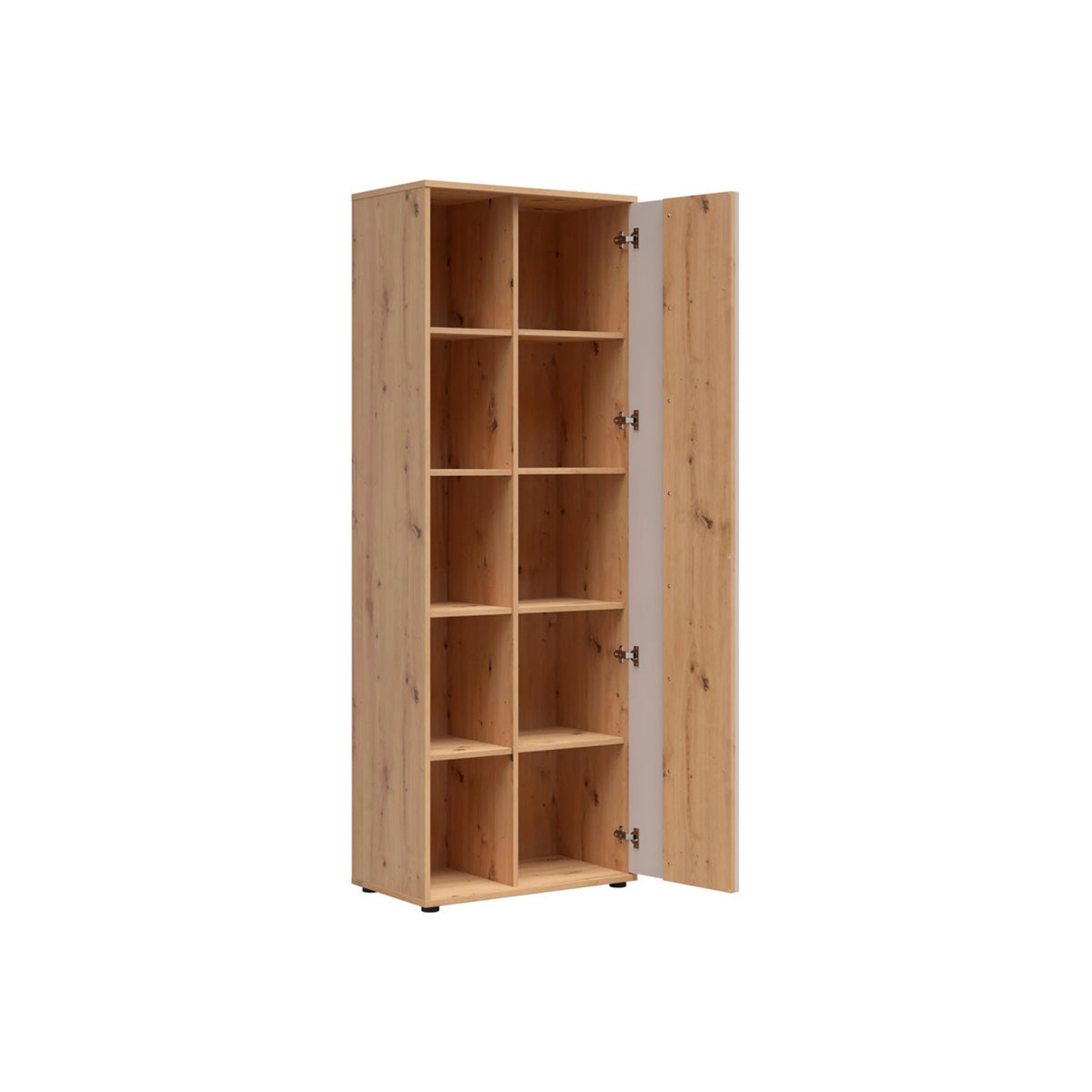 Biblioteca 5 rafturi BREVAS, stejar artisan/casmir, PAL, 70x40x196 cm